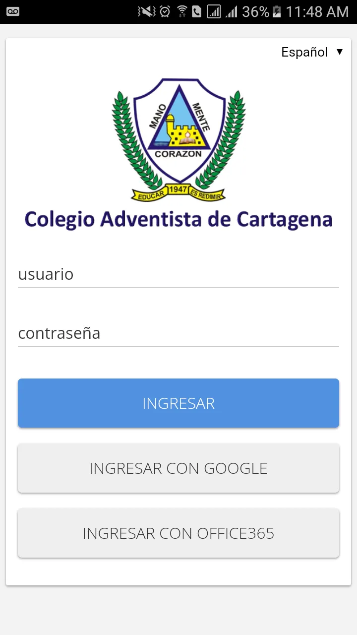 Colegio Adventista de Cartagen | Indus Appstore | Screenshot