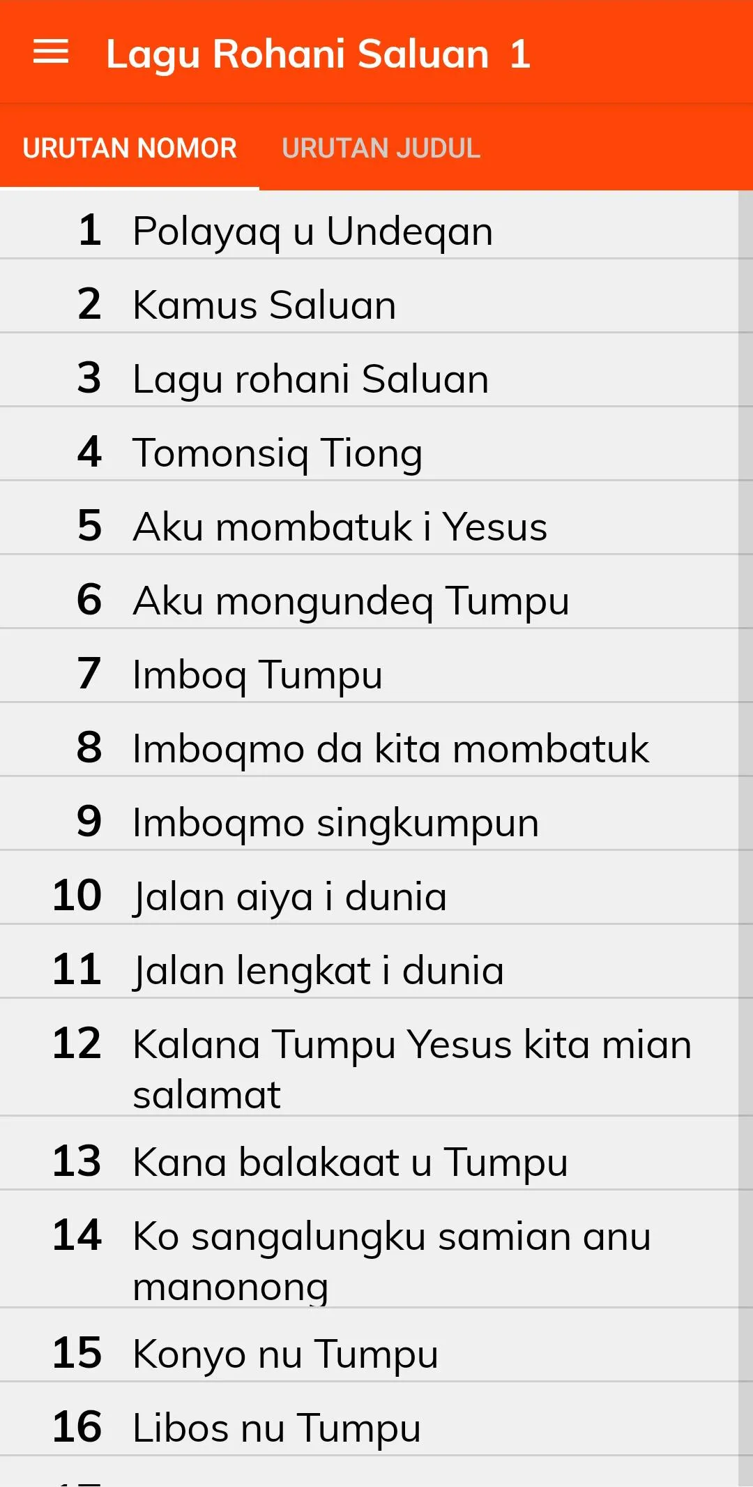 Lagu Rohani Saluan | Indus Appstore | Screenshot