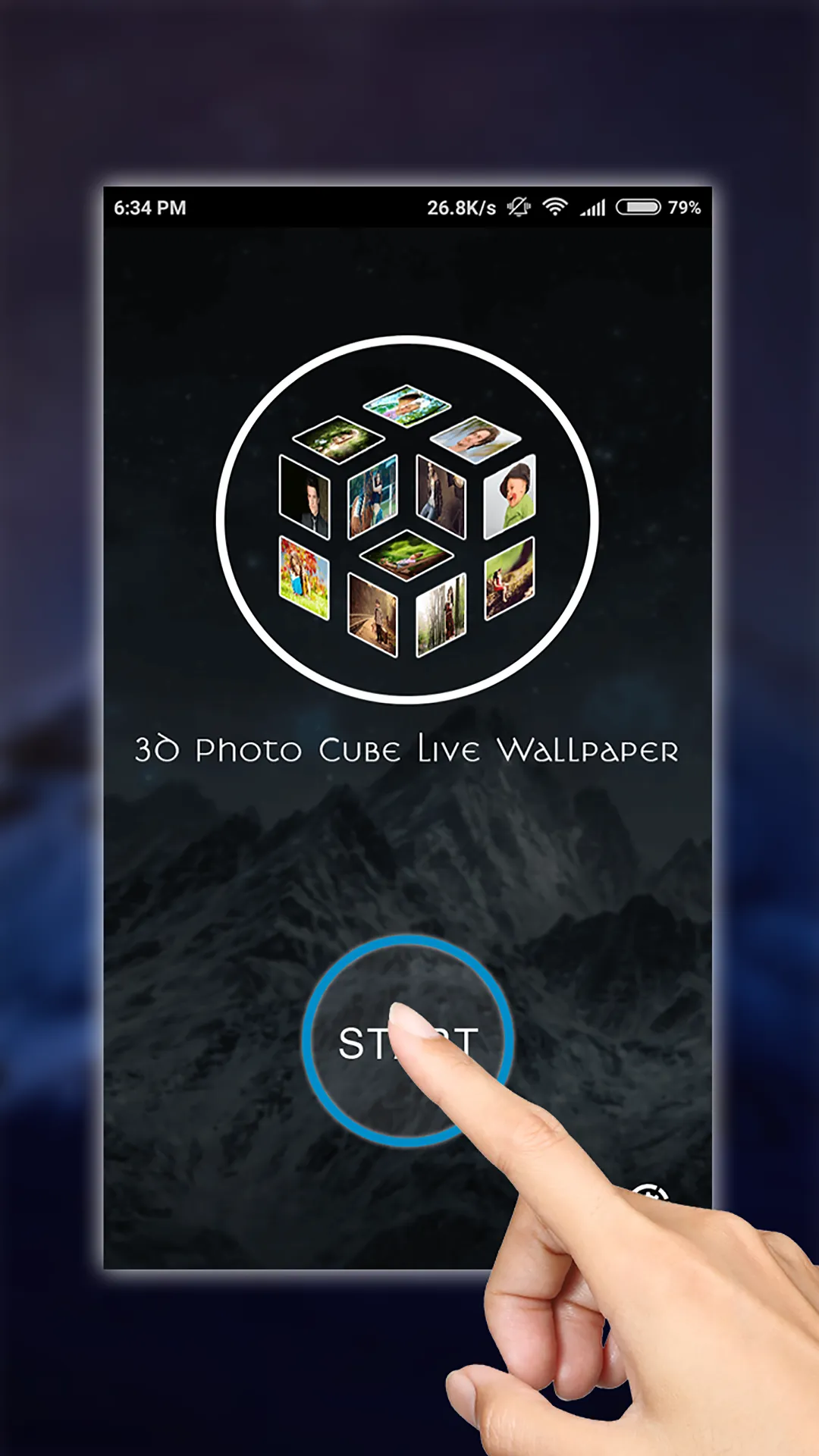 3D Photo Cube Live Wallpaper | Indus Appstore | Screenshot