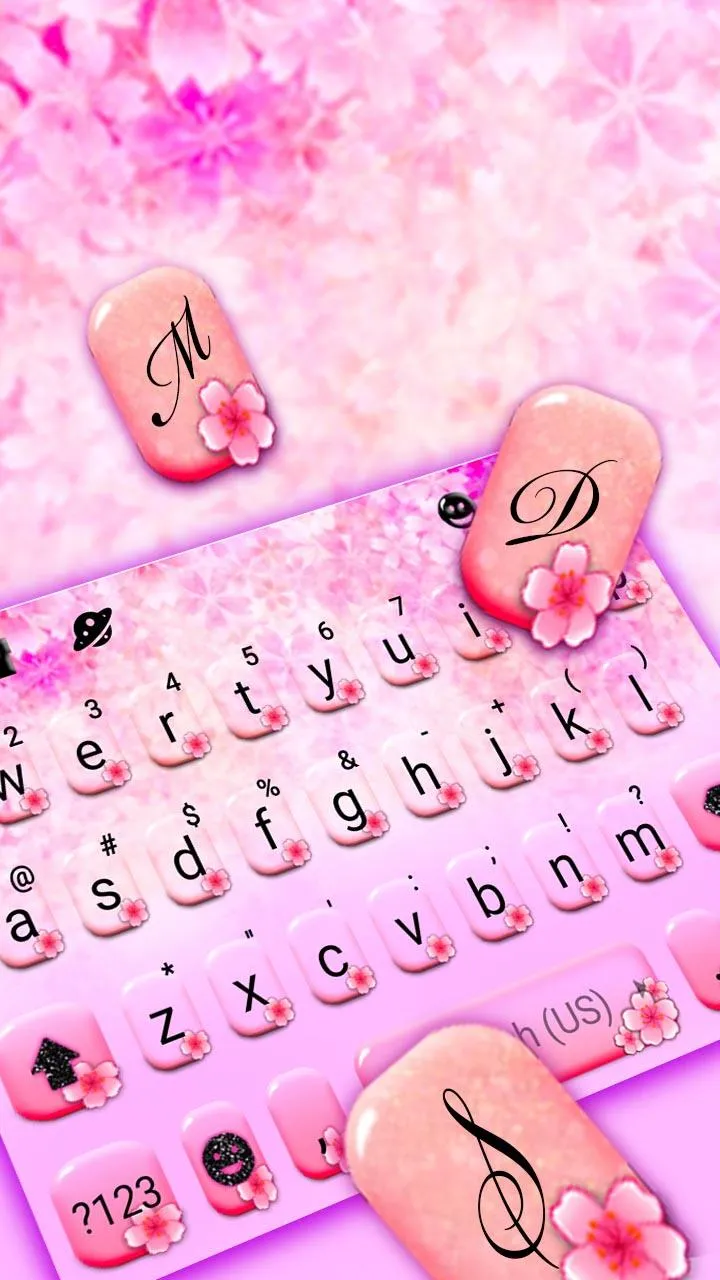 Sakura Cherry Blossom Keyboard | Indus Appstore | Screenshot