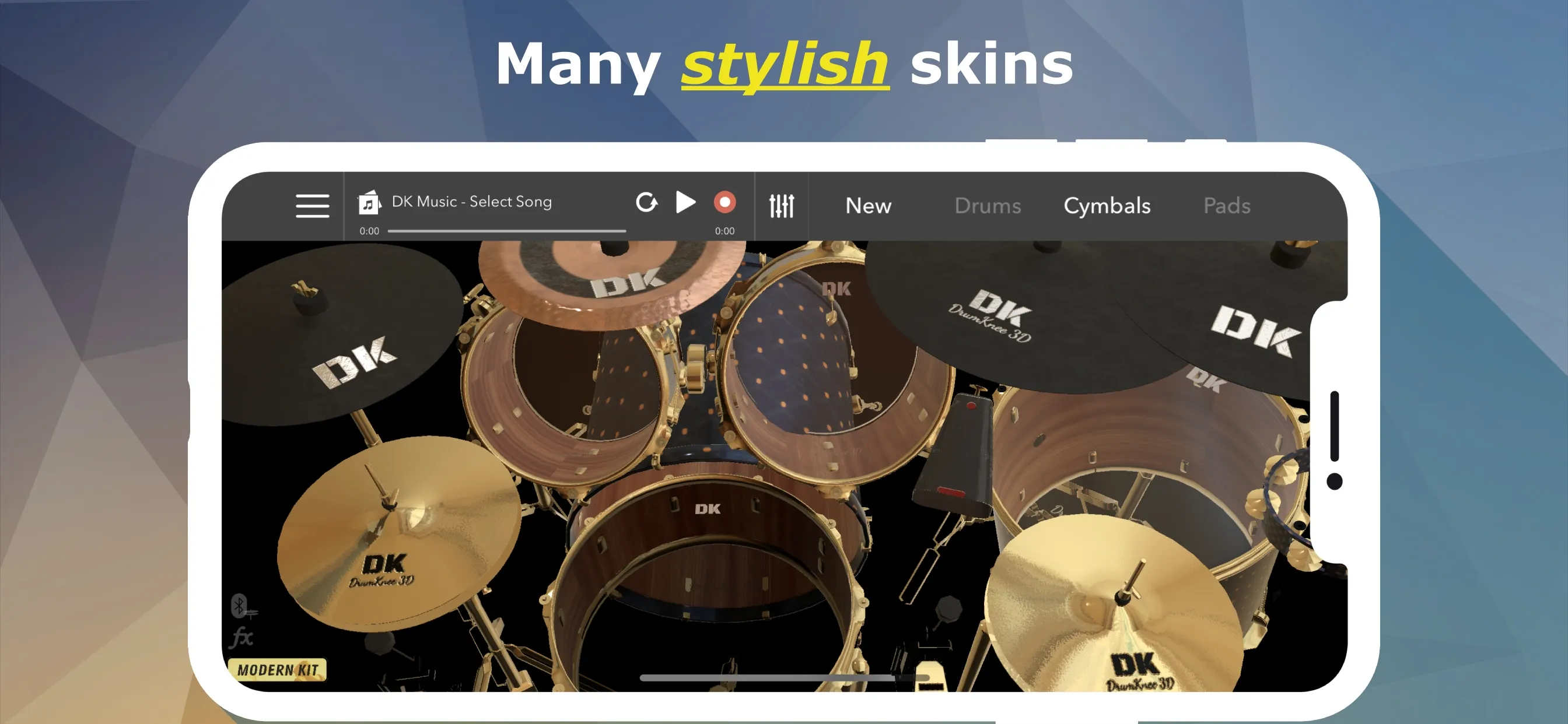 DrumKnee 3D Drums - Drum Set | Indus Appstore | Screenshot