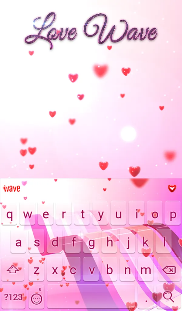 Love Wave Keyboard & Wallpaper | Indus Appstore | Screenshot