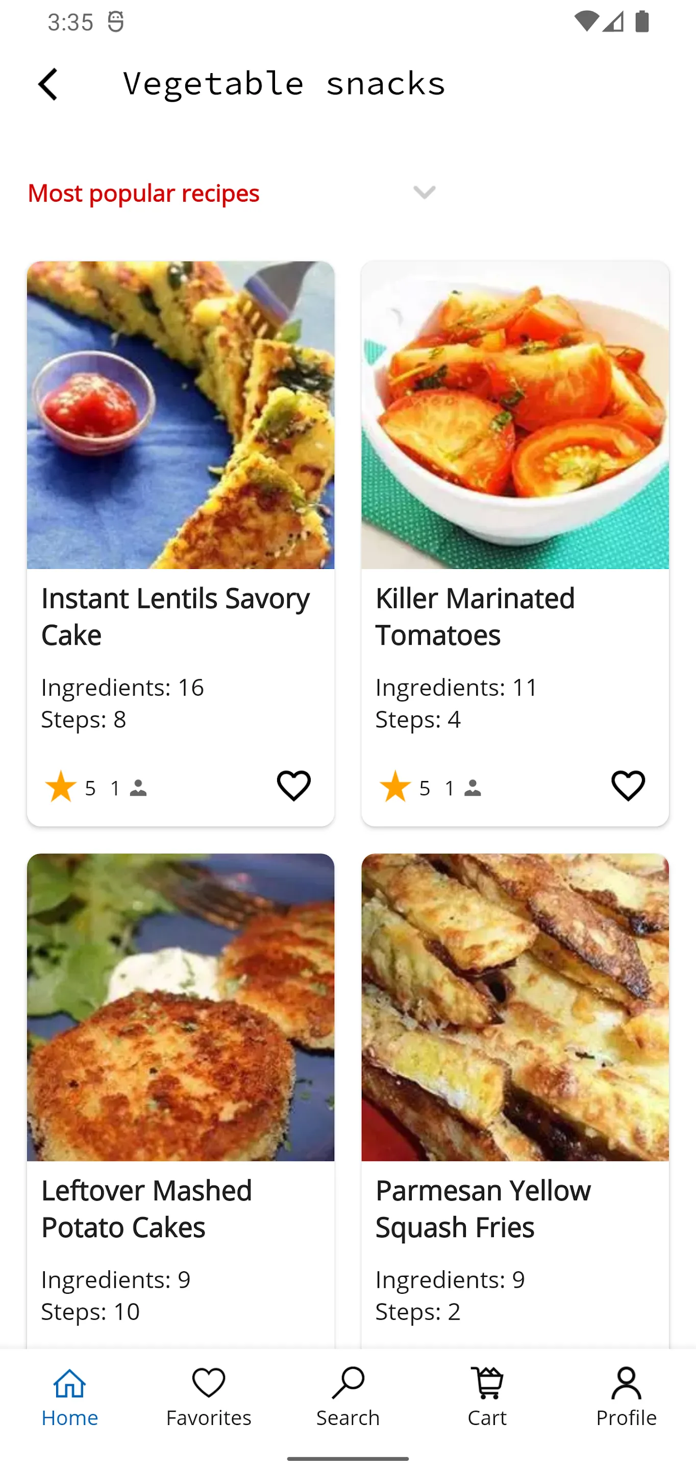 Cooking Recipes | Indus Appstore | Screenshot