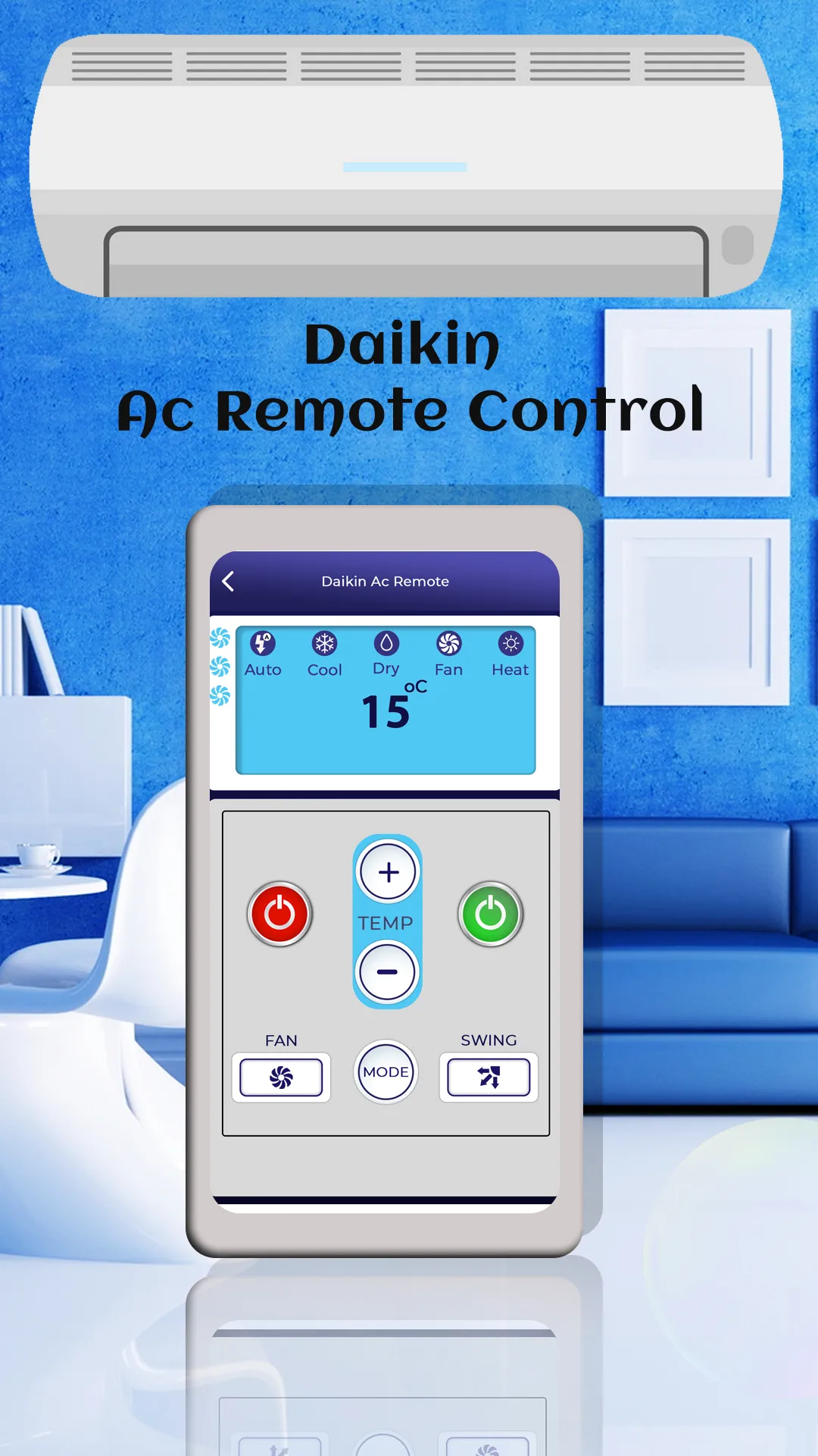 AC Remote Control For Daikin | Indus Appstore | Screenshot