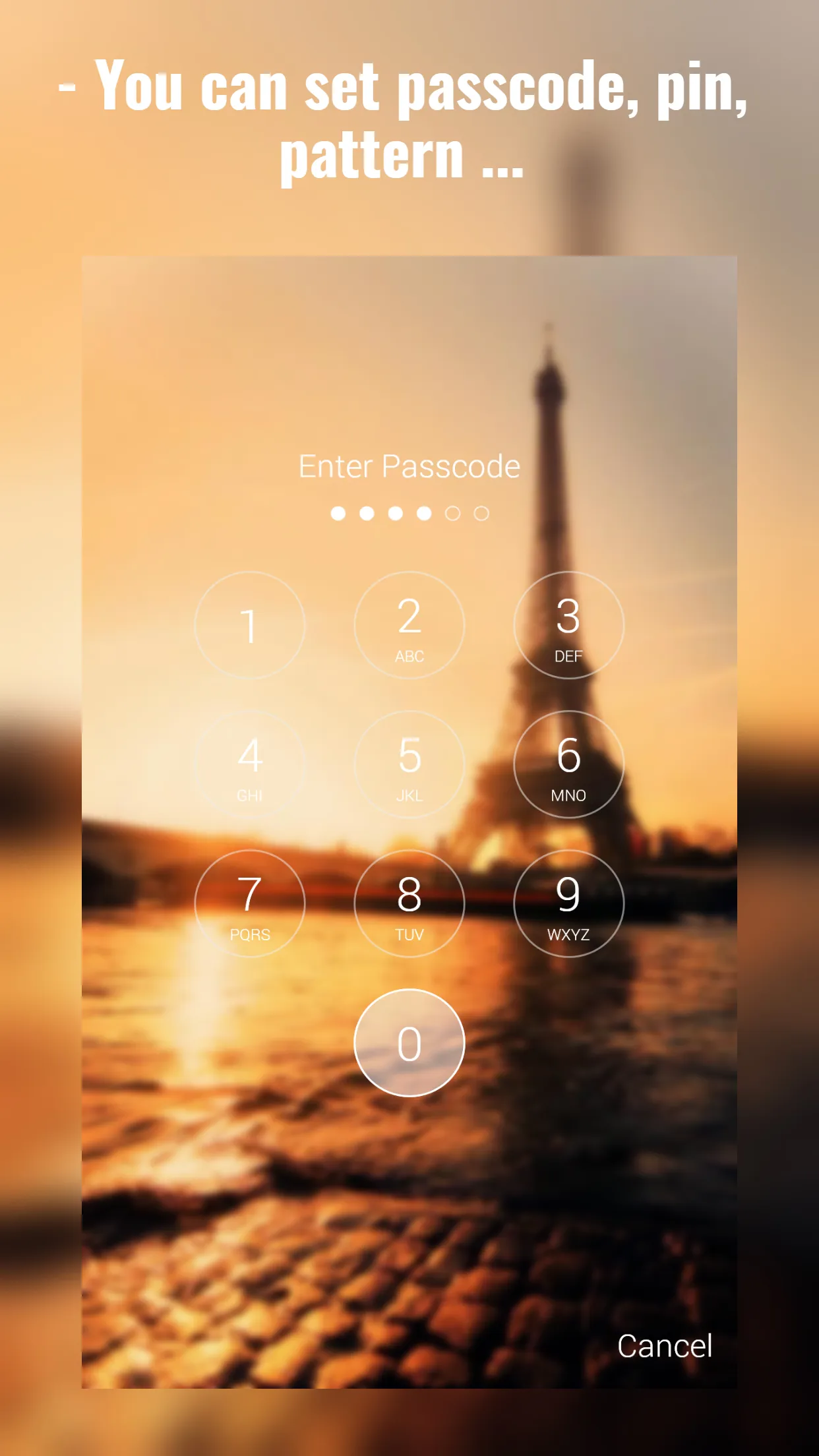 Paris Eiffel Tower Lock Screen | Indus Appstore | Screenshot