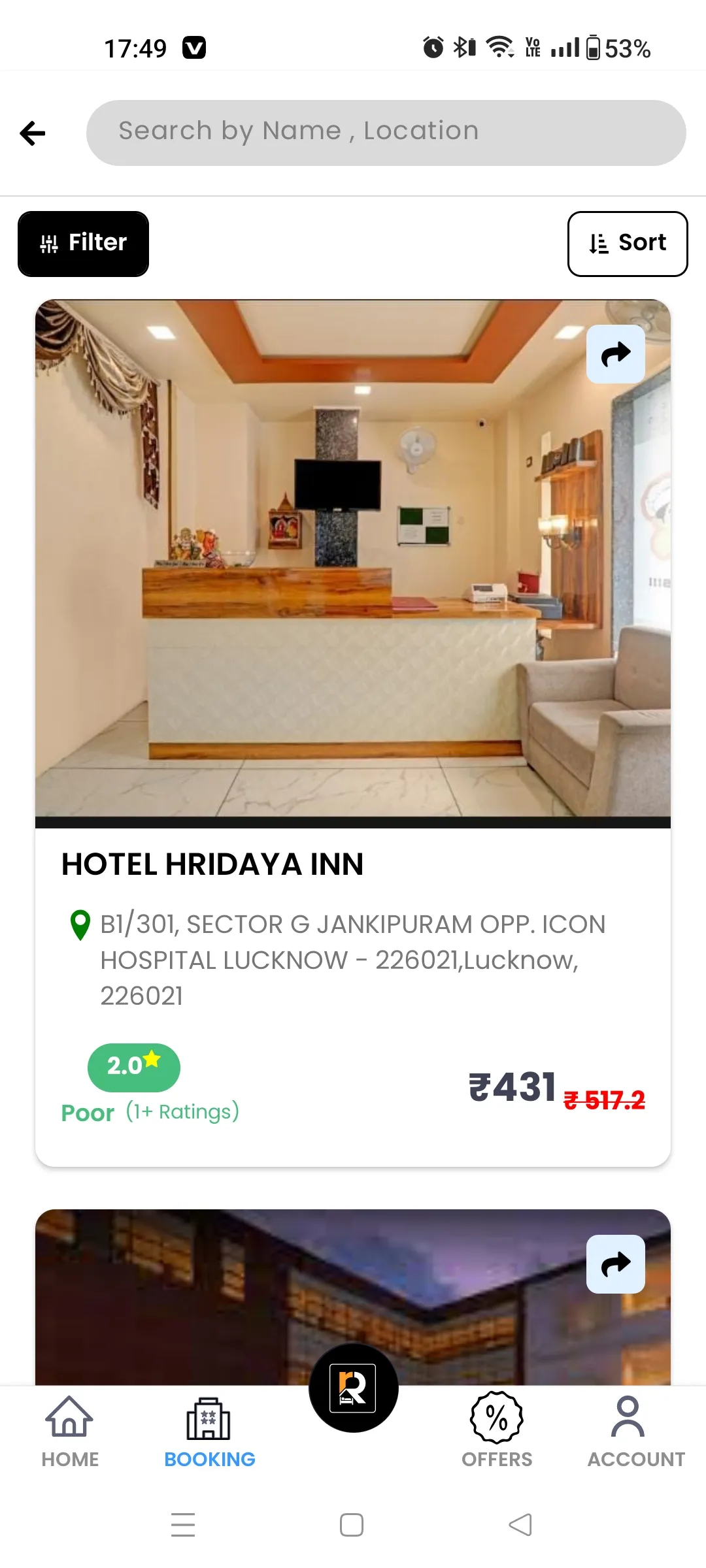 RROOMS : HOTEL BOOKING APP | Indus Appstore | Screenshot