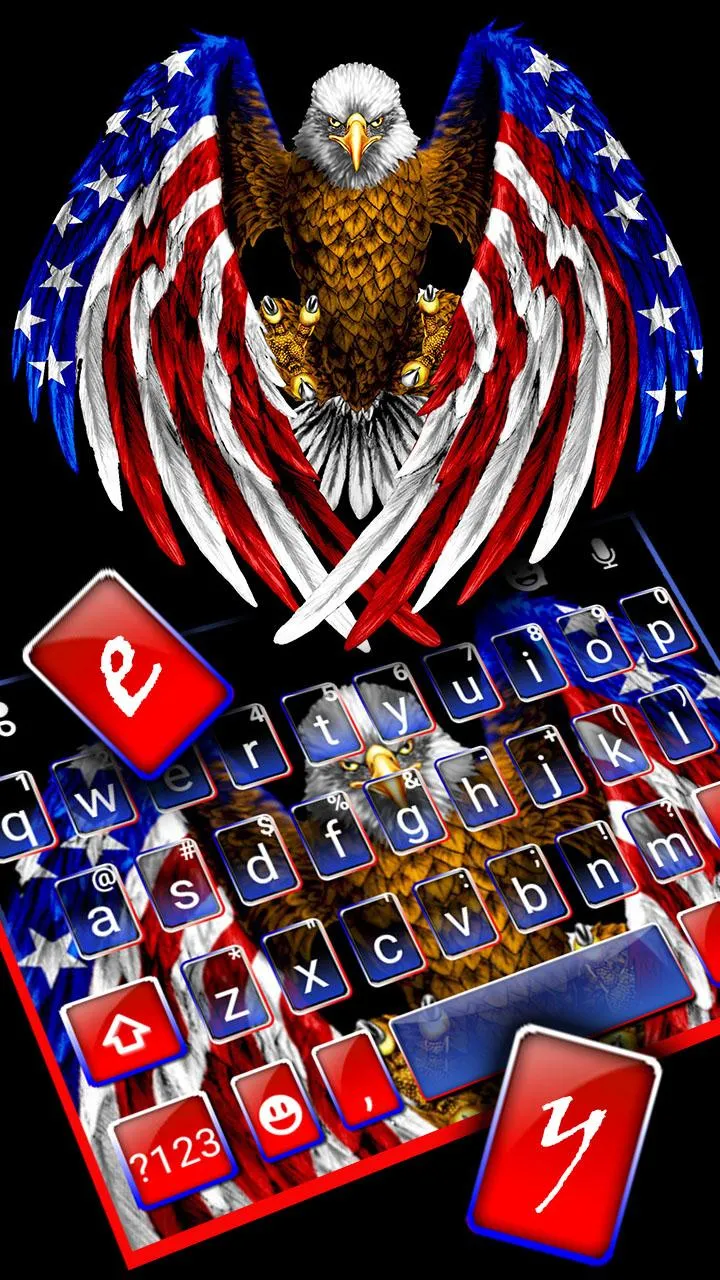 American Eagle Flag Keyboard T | Indus Appstore | Screenshot