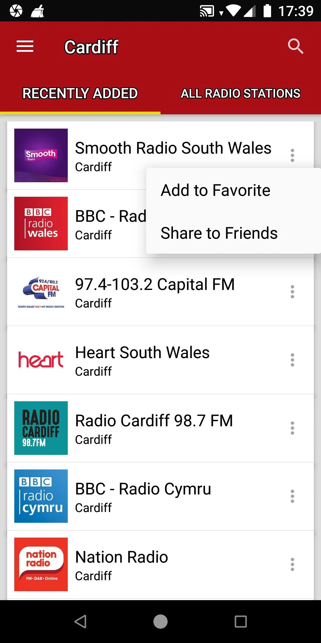 Cardiff Radio Stations - Wales | Indus Appstore | Screenshot