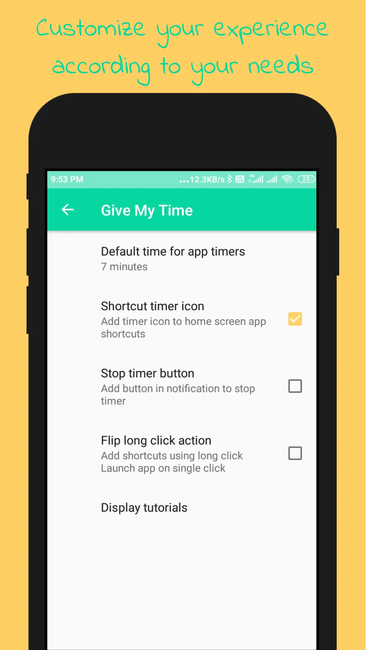 Add timer to Apps/Games | Indus Appstore | Screenshot