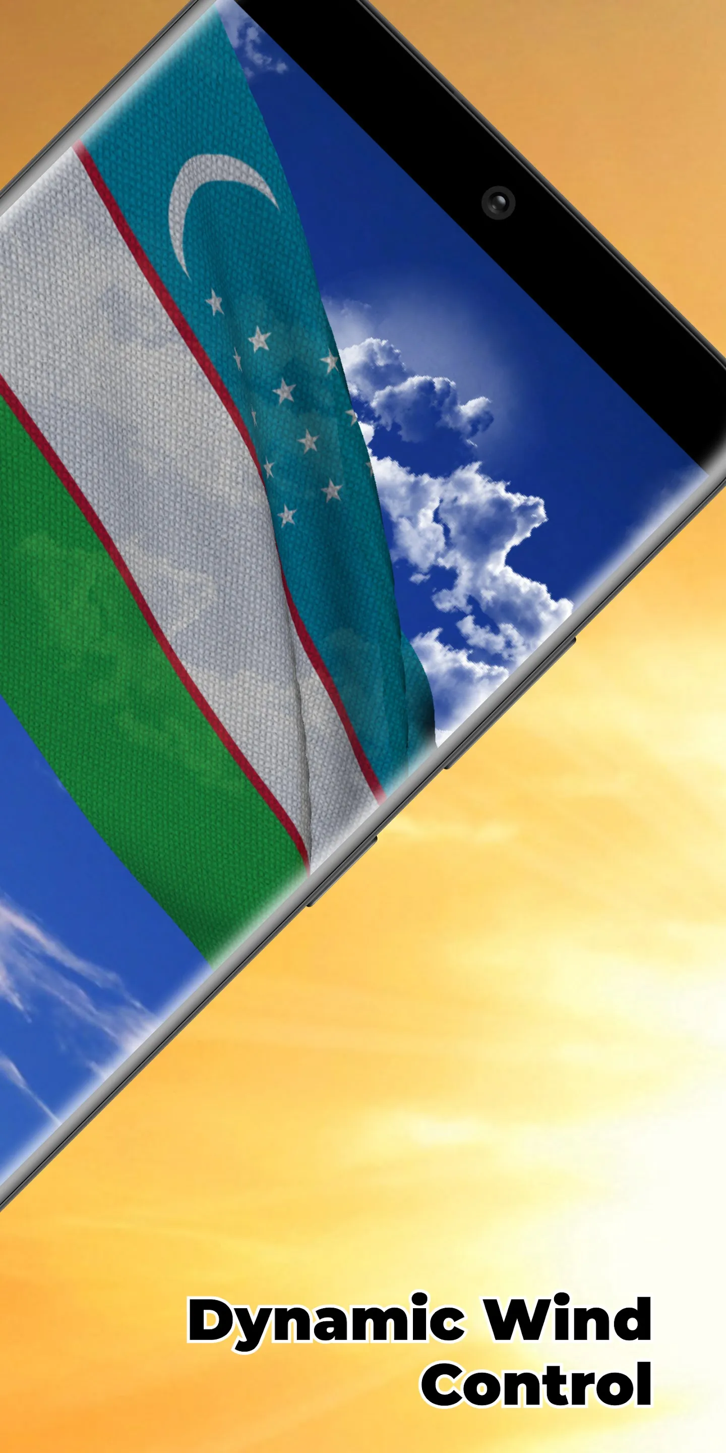 Uzbekistan Flag Live Wallpaper | Indus Appstore | Screenshot