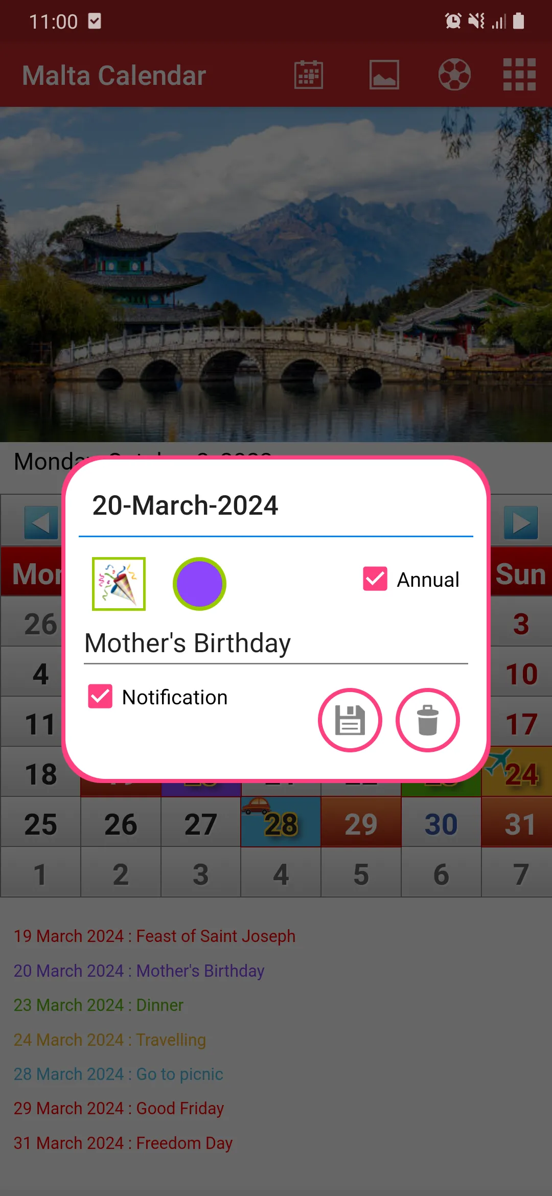 Malta Calendar 2024 | Indus Appstore | Screenshot