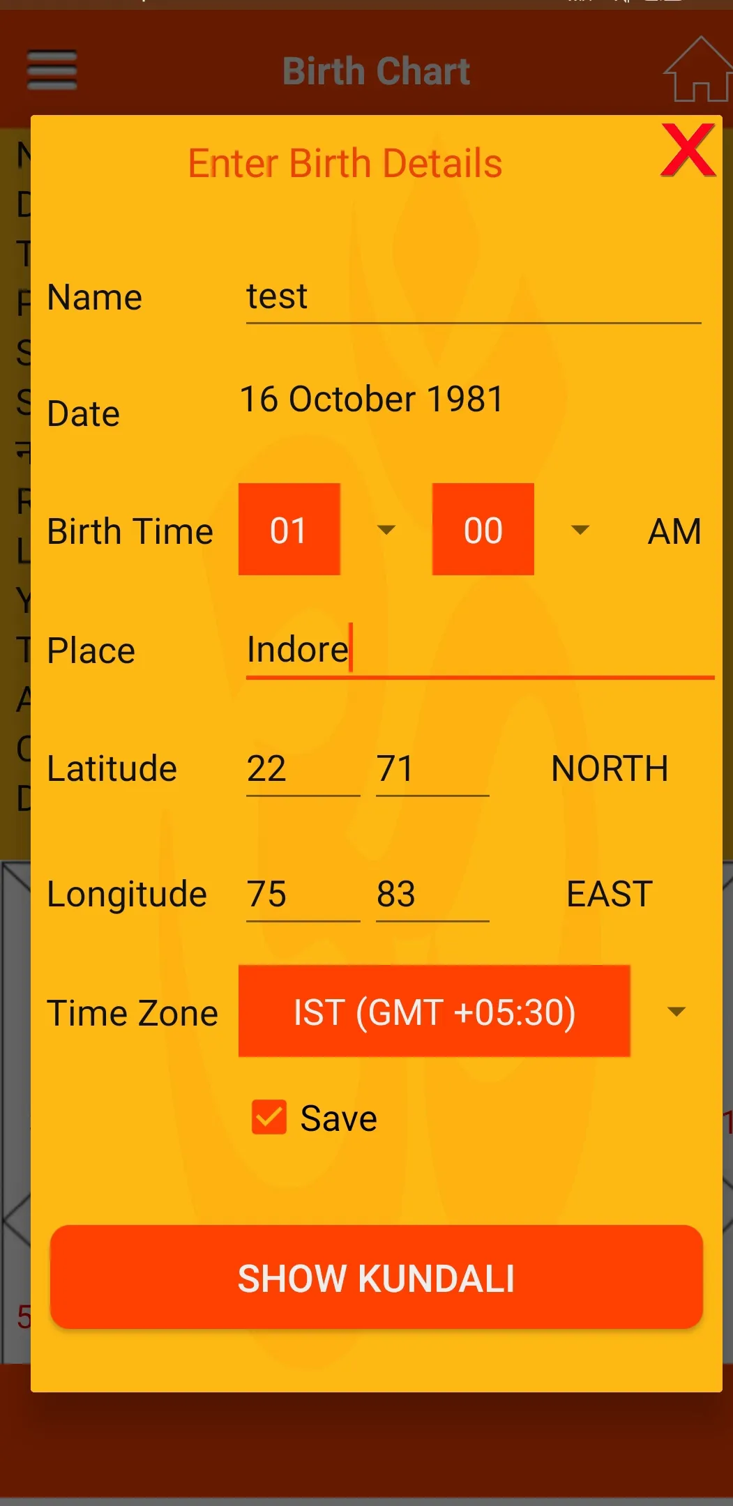 Kundali-BirthChart | Indus Appstore | Screenshot