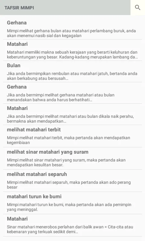 Tafsir Mimpi (Offline) | Indus Appstore | Screenshot