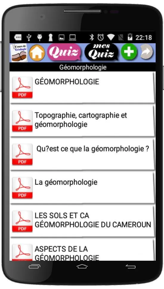 Cours de Géologie | Indus Appstore | Screenshot