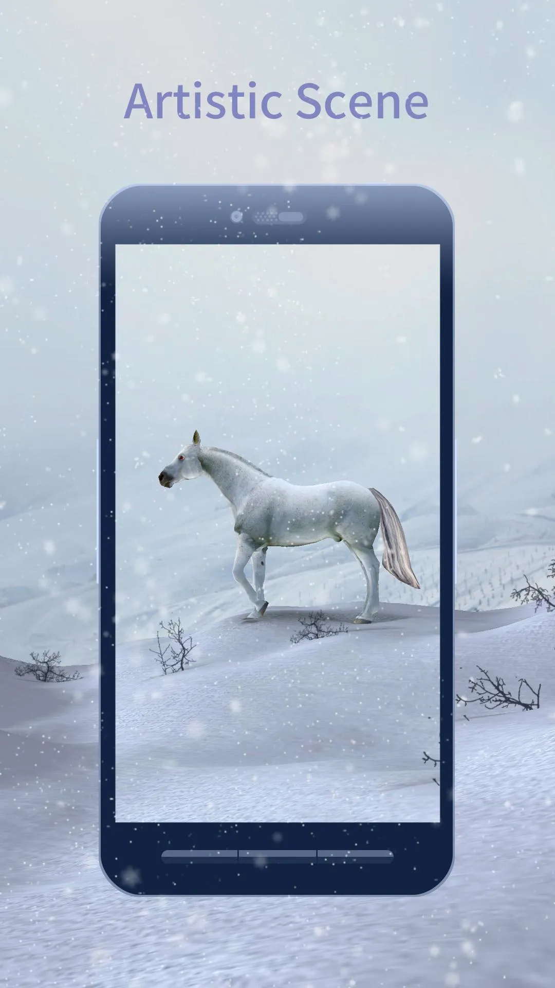 3D White Horse Live Wallpaper | Indus Appstore | Screenshot