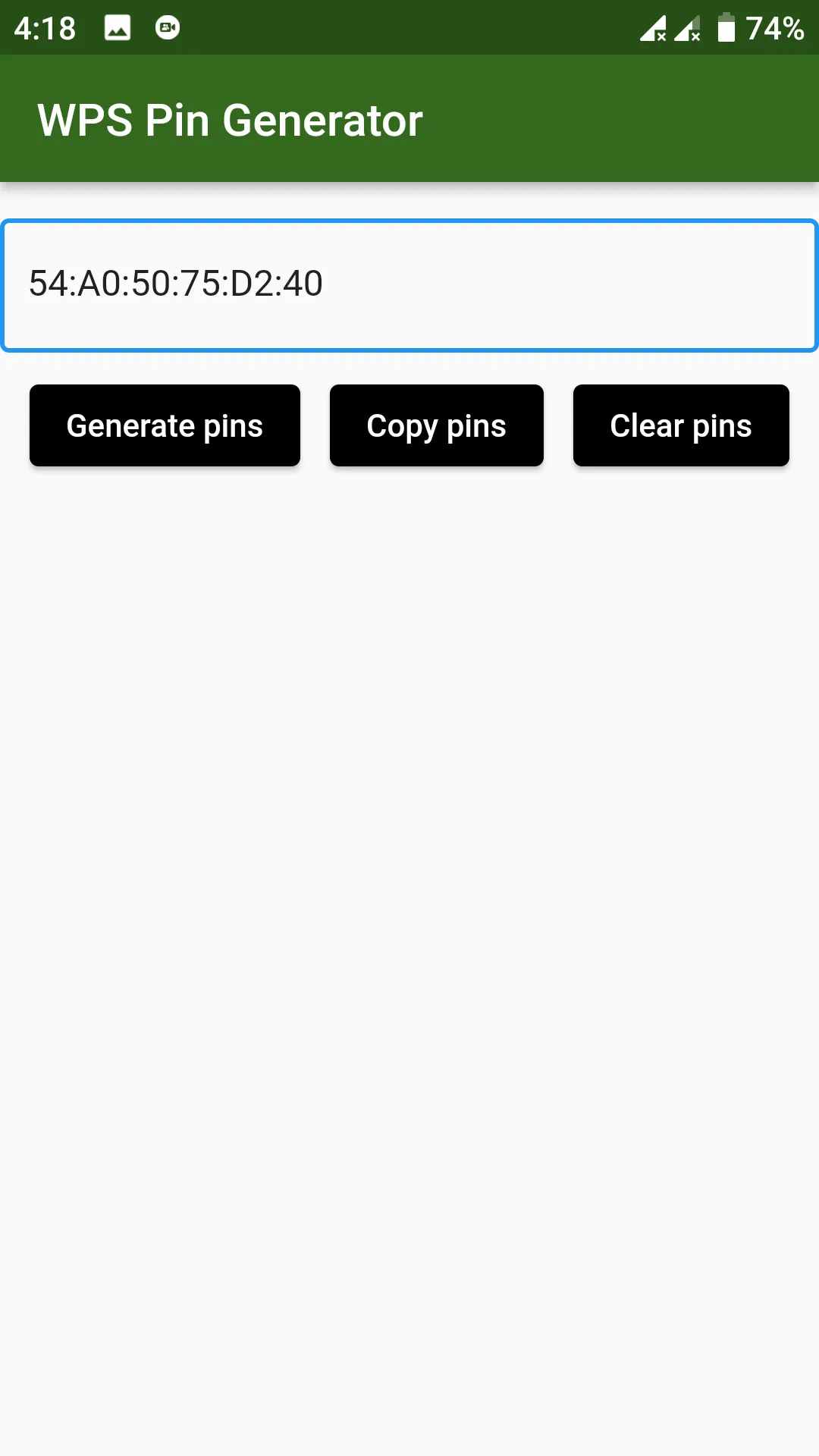 WPS WPA WIFI PIN GENERATOR | Indus Appstore | Screenshot