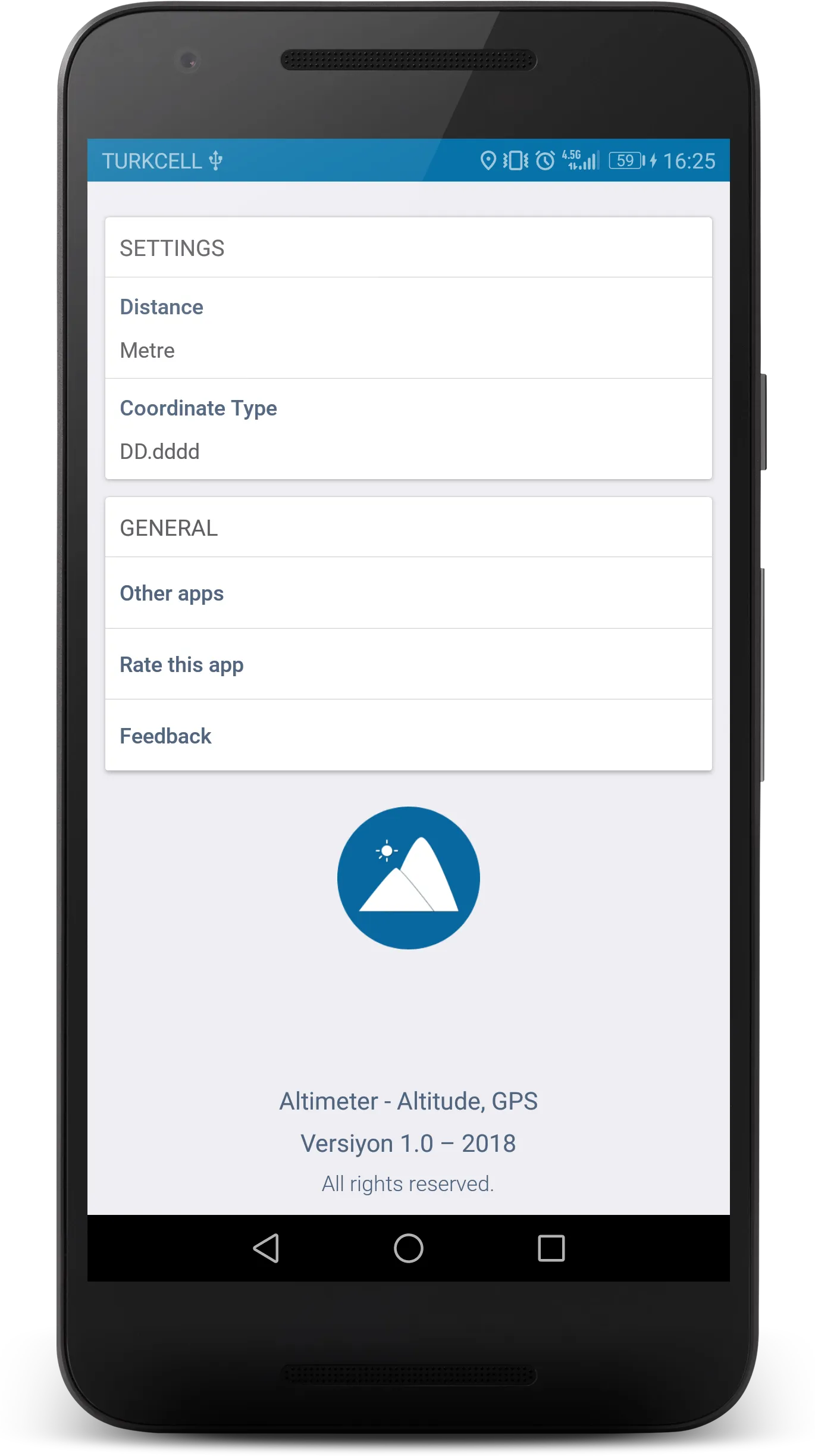 Altimeter - Altitude, GPS, Com | Indus Appstore | Screenshot