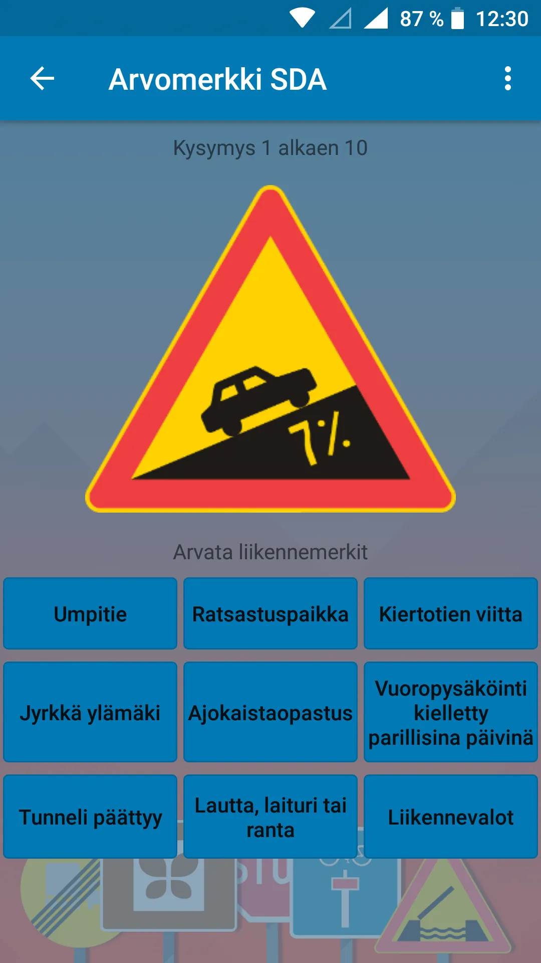 Liikennemerkit Suomessa Tietov | Indus Appstore | Screenshot