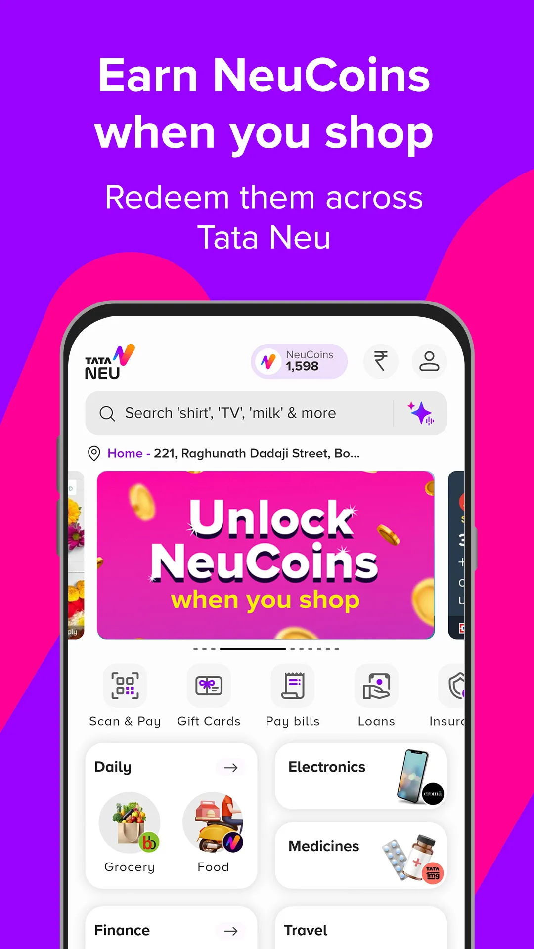Tata Neu - Shop, Travel, Pay | Indus Appstore | Screenshot