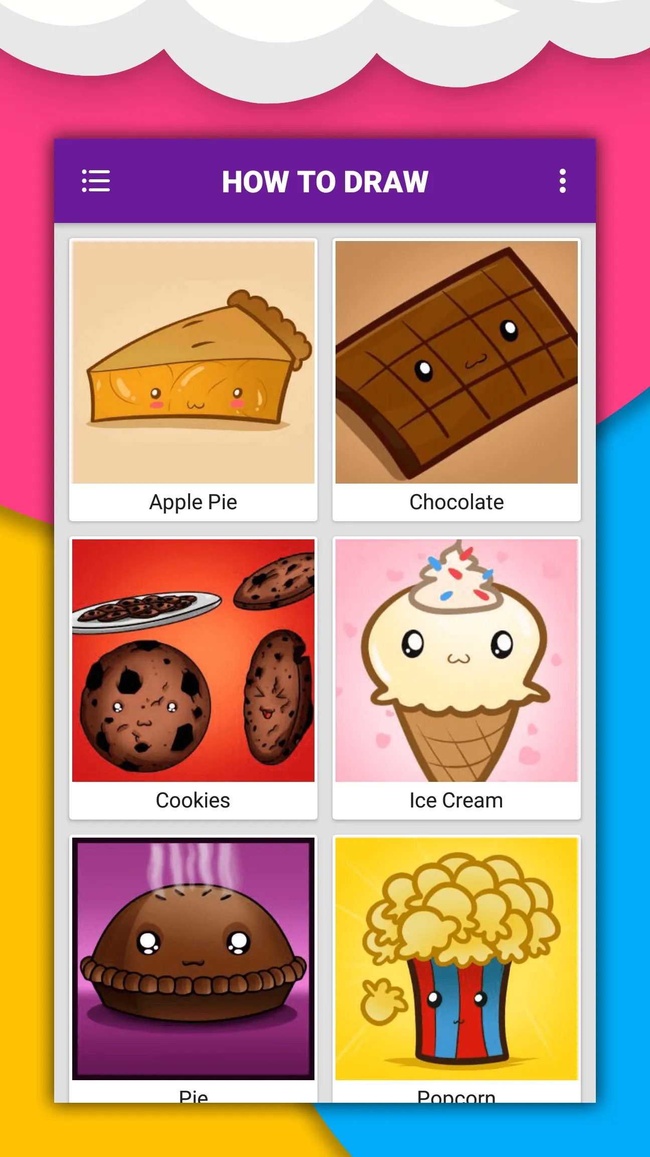 How to draw cute food by steps | Indus Appstore | Screenshot