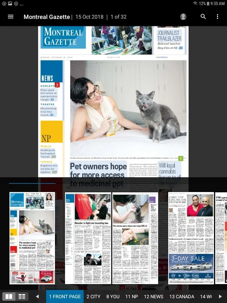 Montreal Gazette ePaper | Indus Appstore | Screenshot