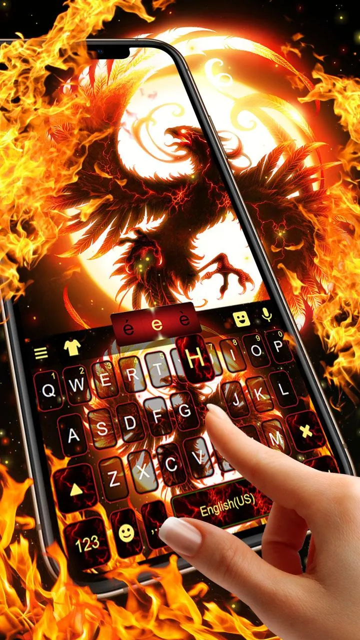 Flaming Fire Phoenix Keyboard  | Indus Appstore | Screenshot