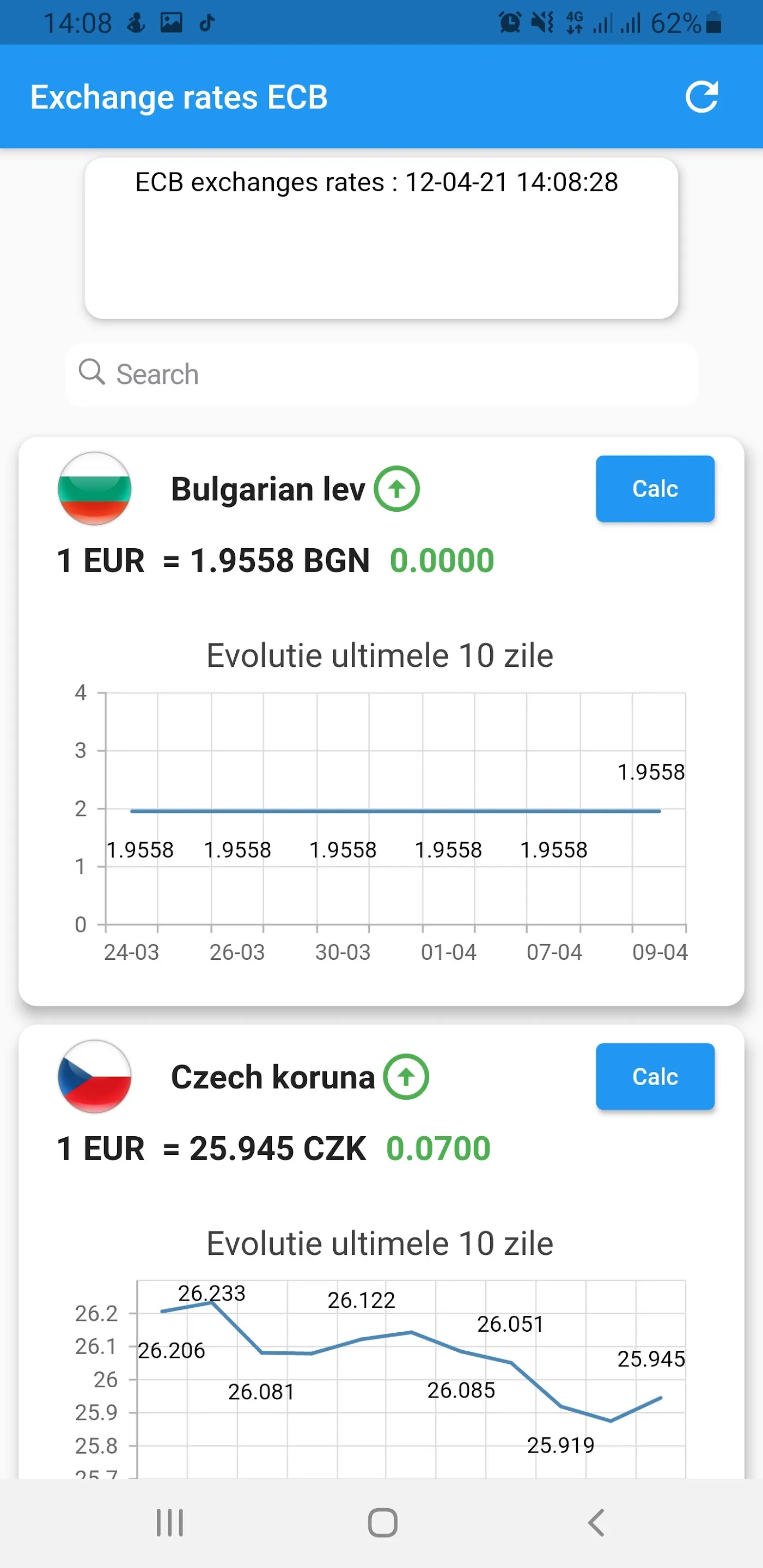 Exchange rates | Indus Appstore | Screenshot