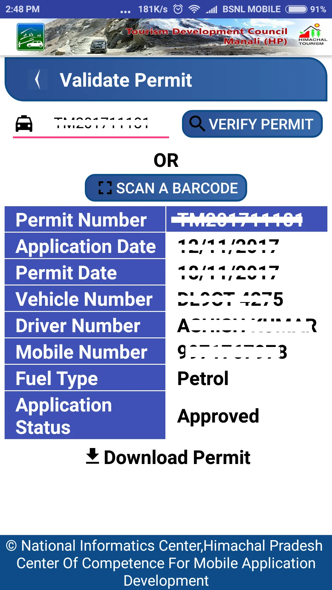 Rohtang Permit | Indus Appstore | Screenshot