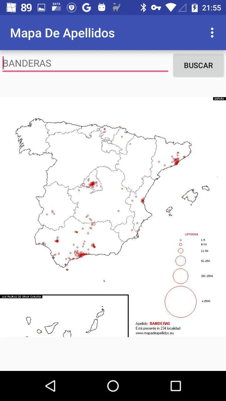 Mapa De Apellidos | Indus Appstore | Screenshot