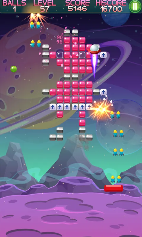 Alien Brick Breaker. | Indus Appstore | Screenshot