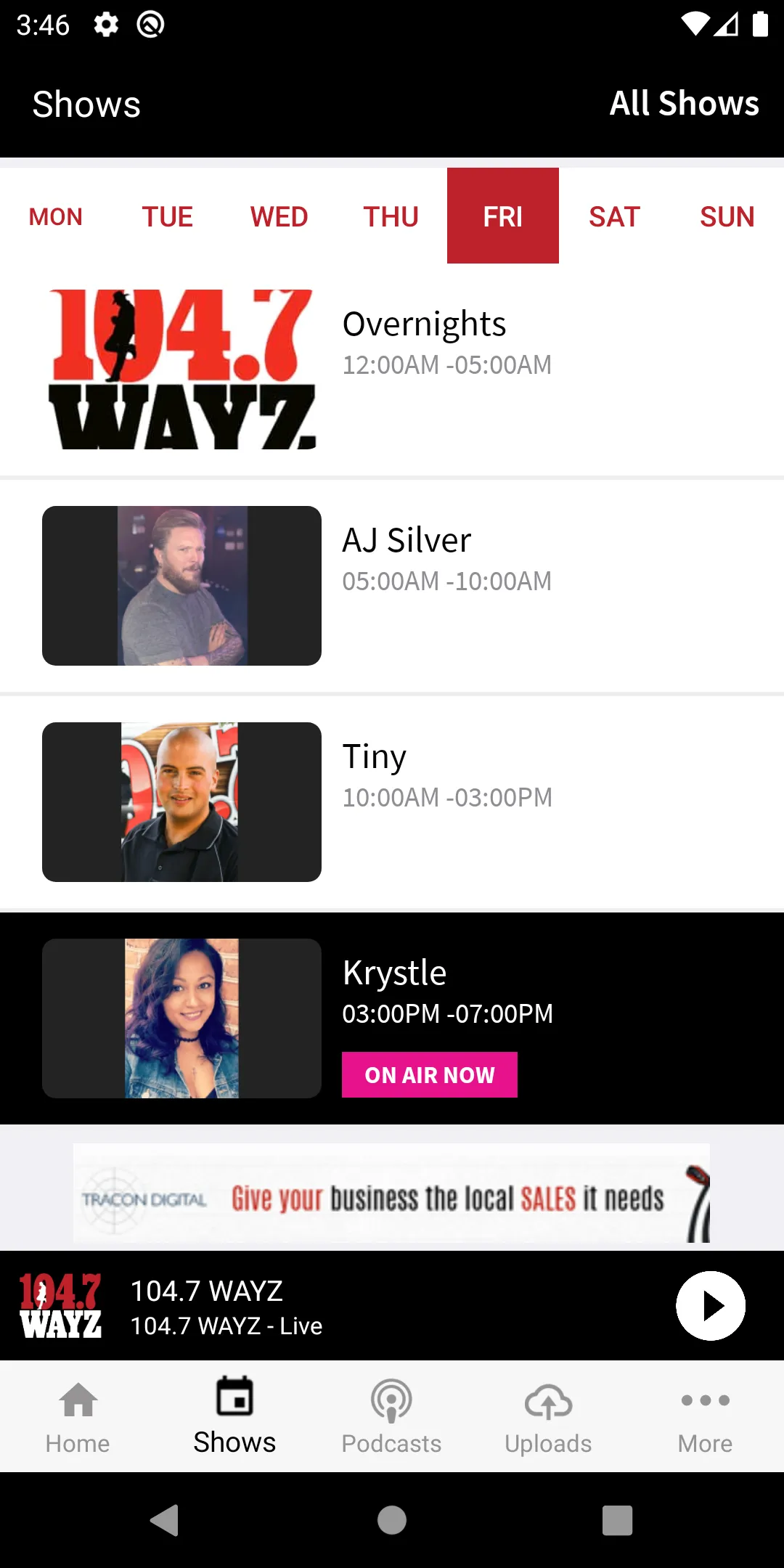 104.7 WAYZ | Indus Appstore | Screenshot