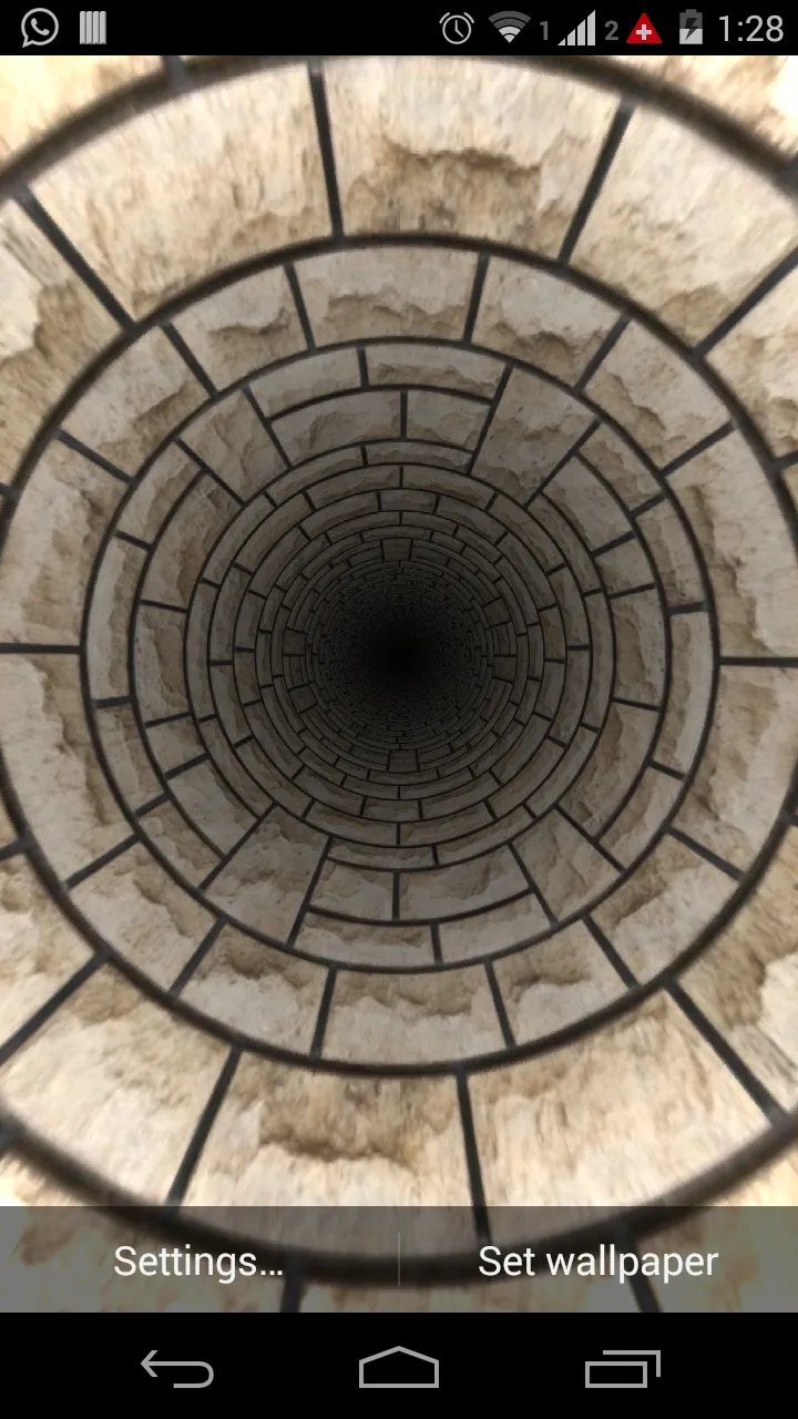 Infinite Tunnel 3D Wallpaper | Indus Appstore | Screenshot