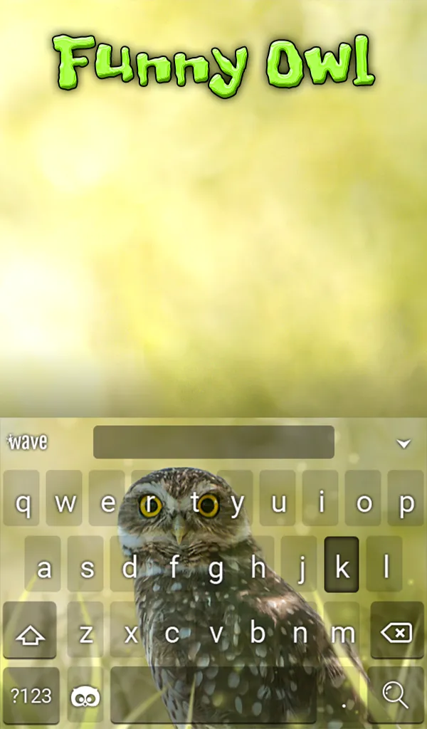 Funny Owl Keyboard & Wallpaper | Indus Appstore | Screenshot