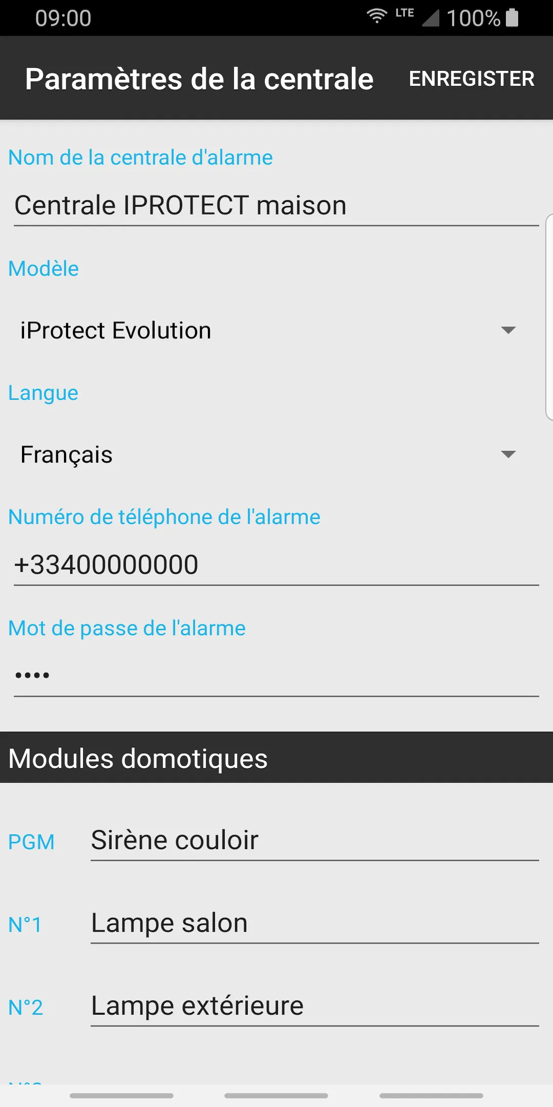 Alarme GSM Iprotect | Indus Appstore | Screenshot