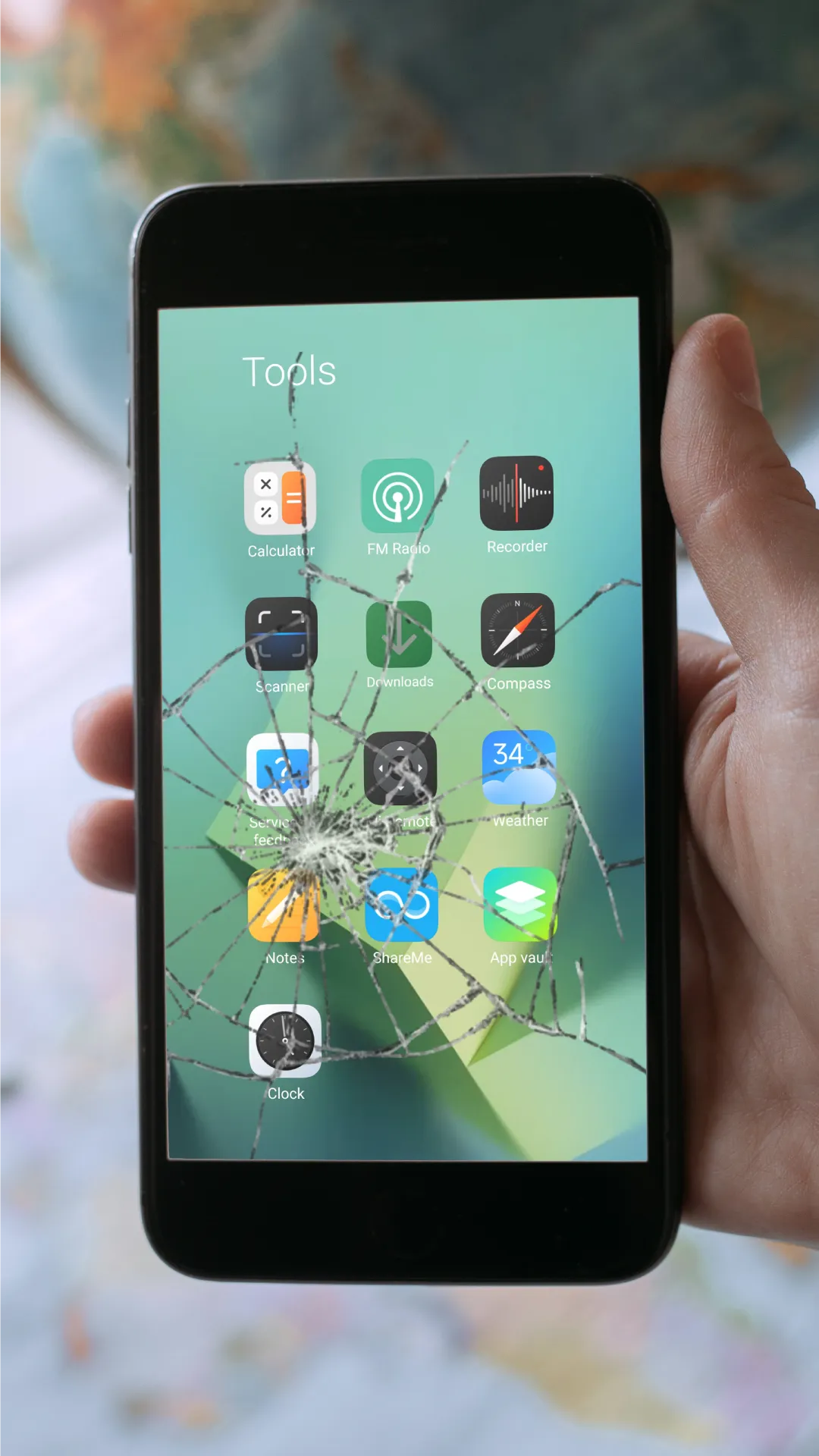 Broken Screen Prank Wallpaper | Indus Appstore | Screenshot