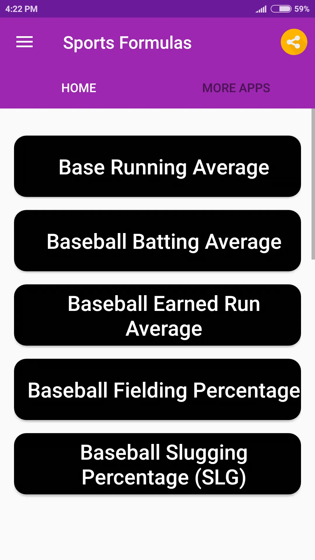 Sports Formulas | Indus Appstore | Screenshot