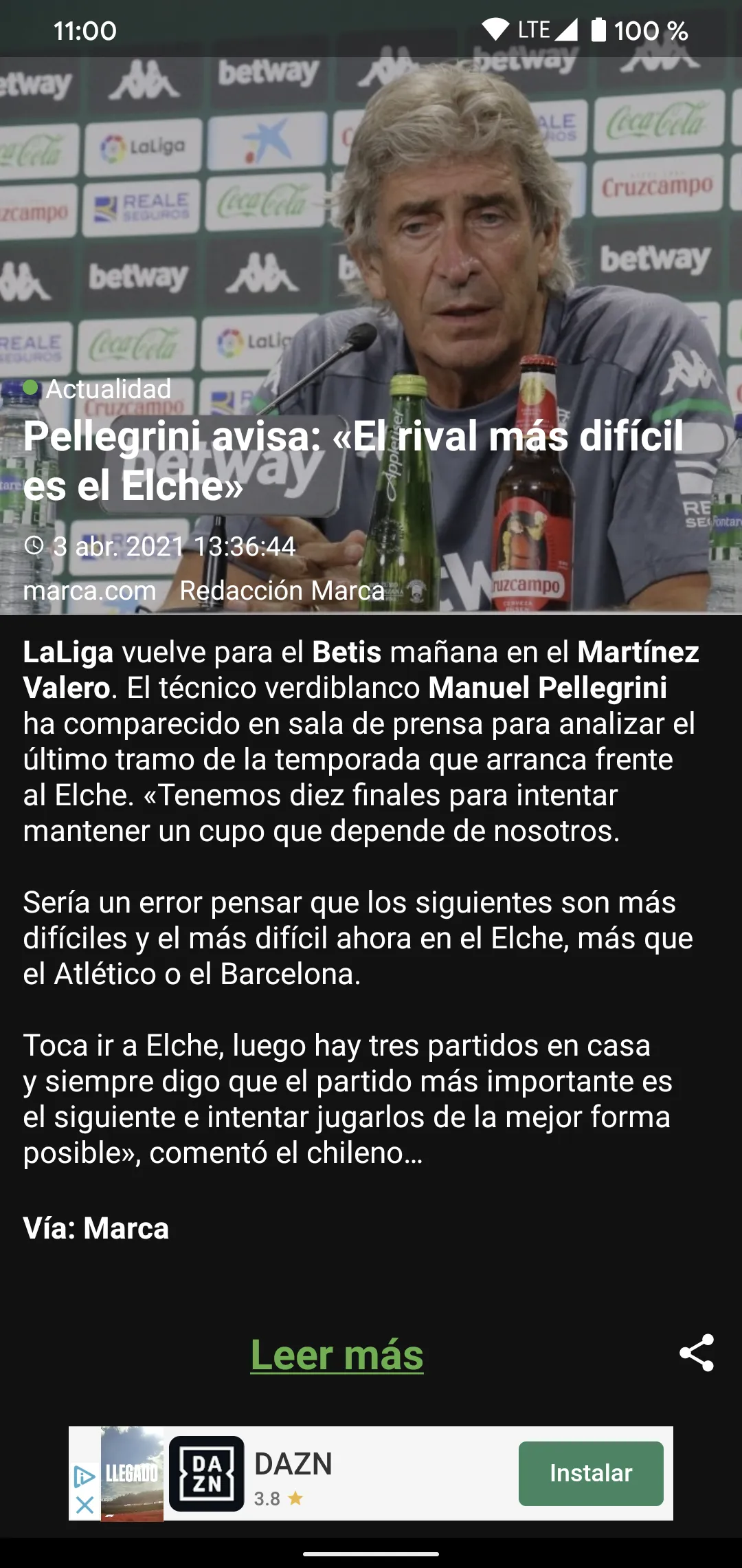 Mi Betis App - Noticias Betis | Indus Appstore | Screenshot