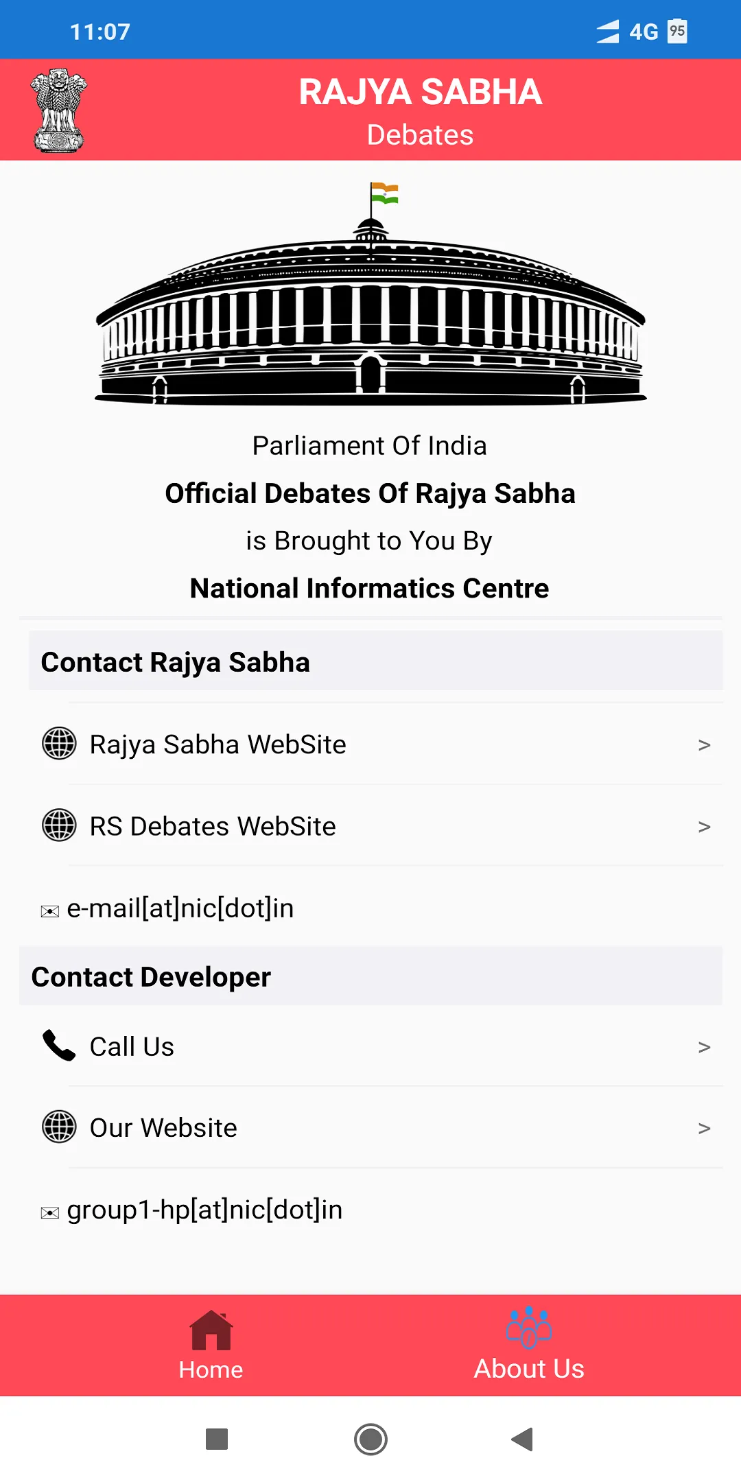 Rajya Sabha Debates | Indus Appstore | Screenshot