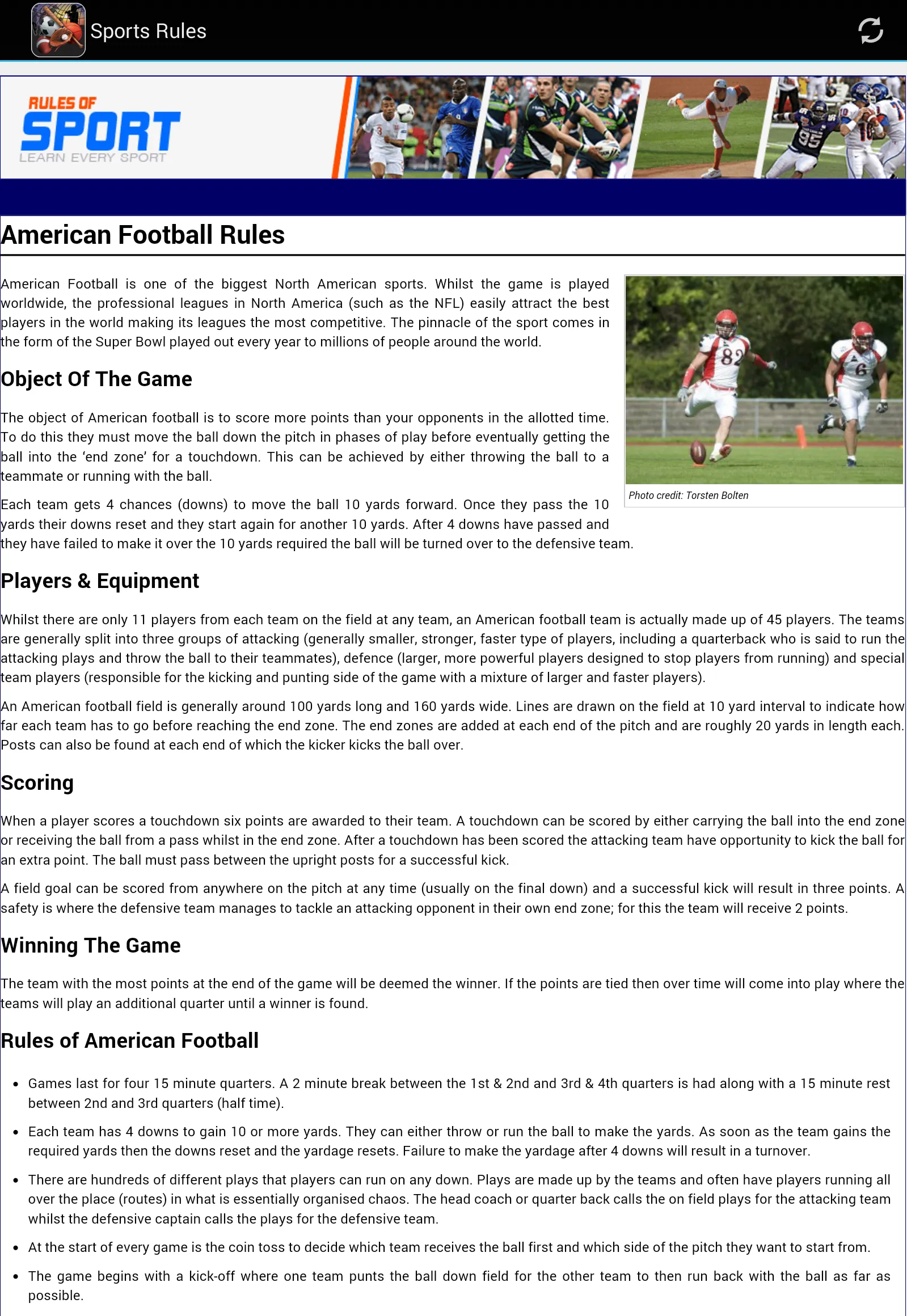 Sports Rules | Indus Appstore | Screenshot