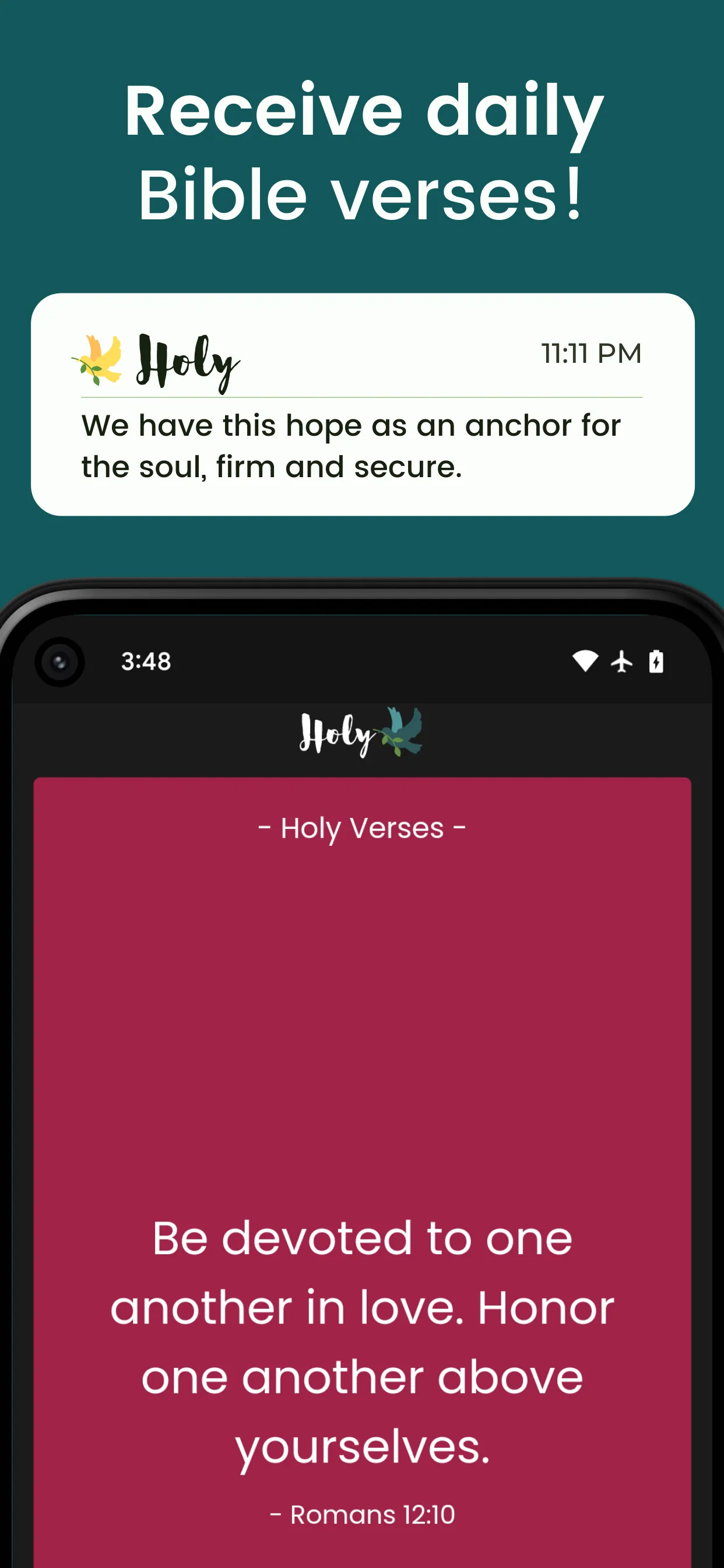 Holy - Daily Bible Verses | Indus Appstore | Screenshot