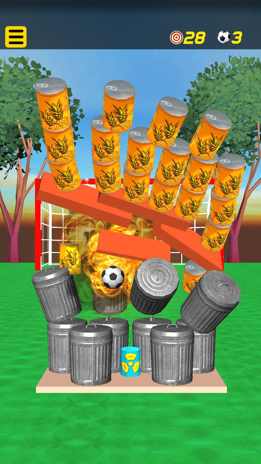 Soccer Knockdown: Ball & Cans | Indus Appstore | Screenshot