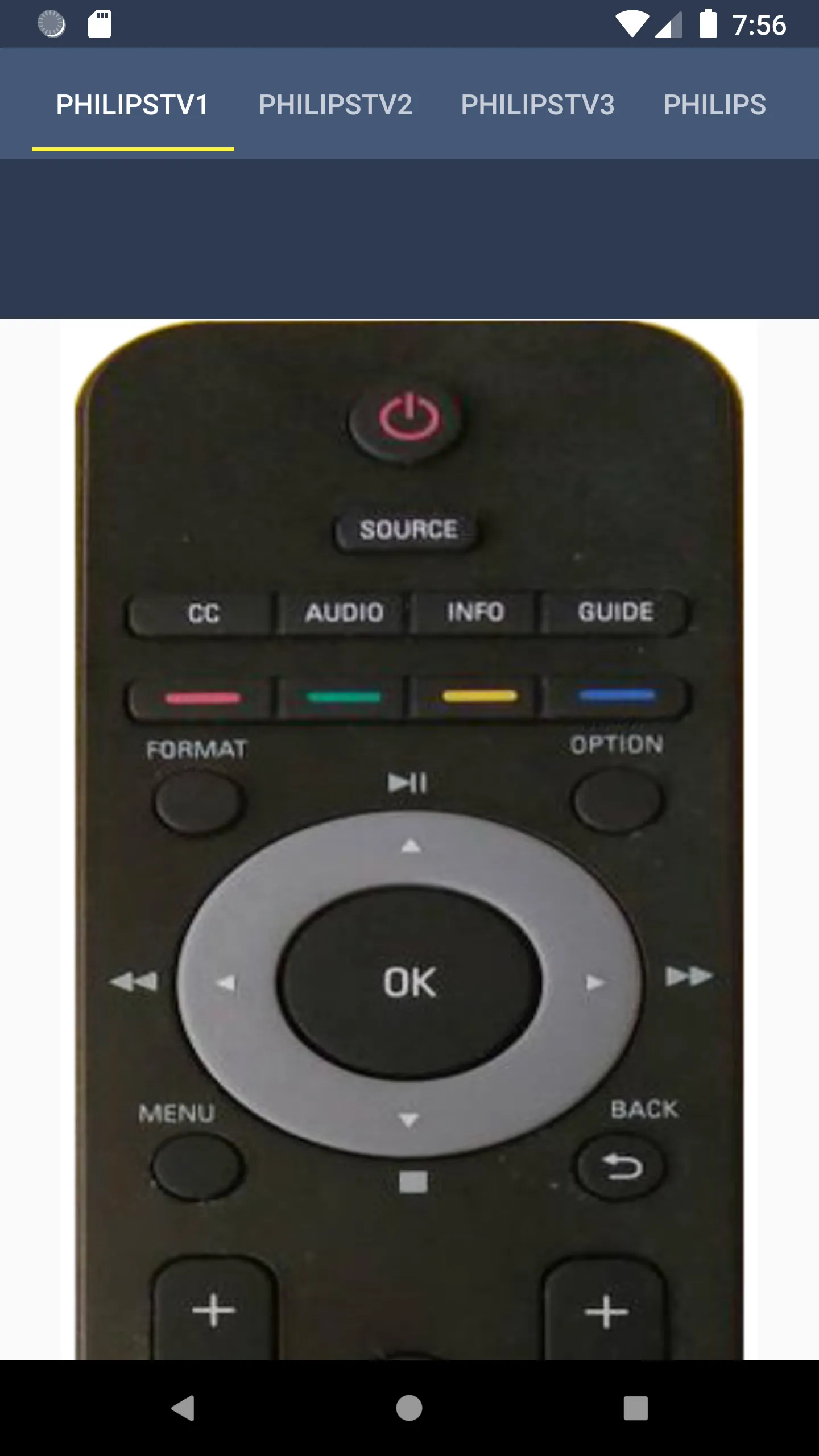 Philips TV Remote | Indus Appstore | Screenshot