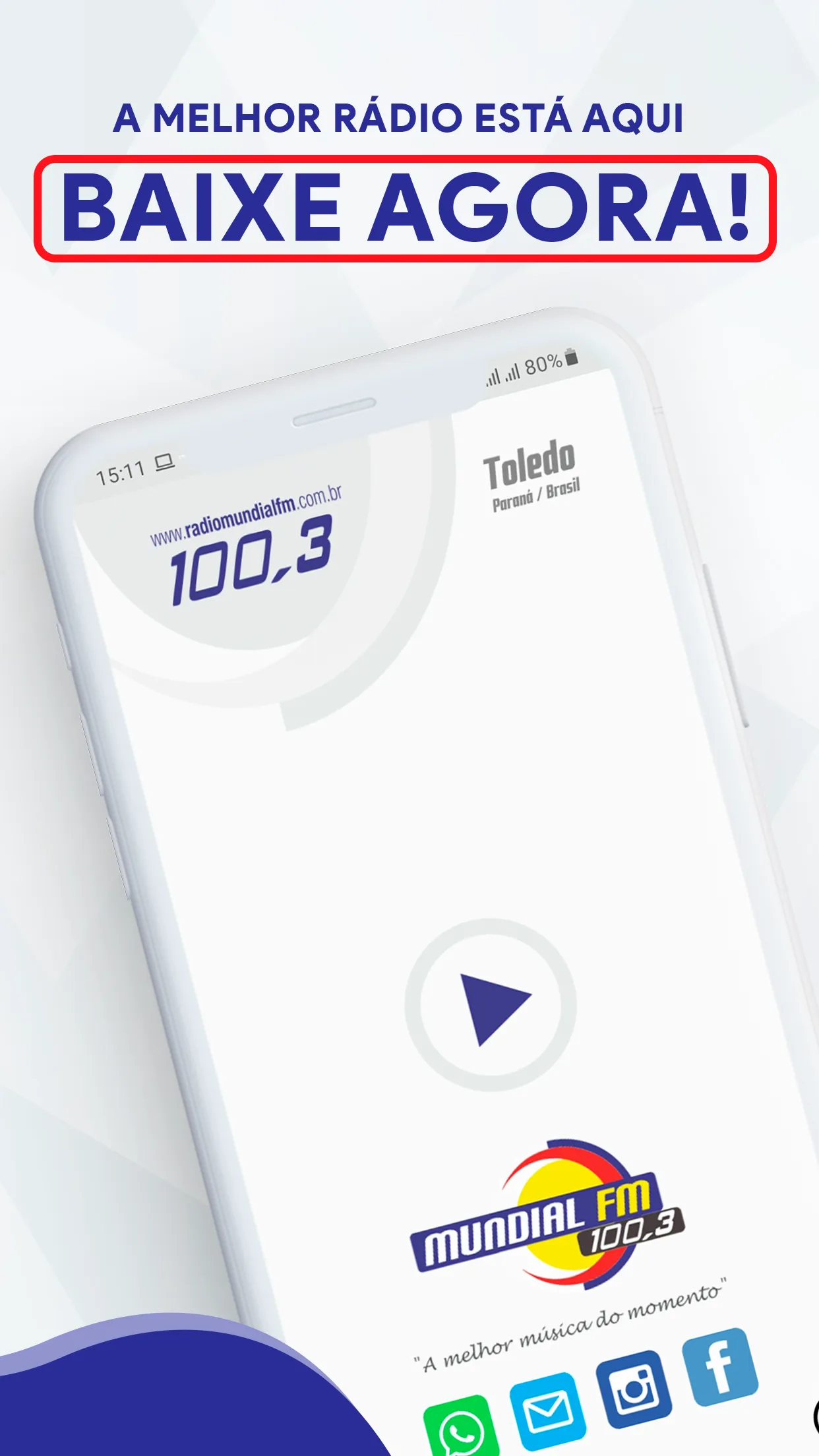 Rádio Mundial FM de Toledo | Indus Appstore | Screenshot