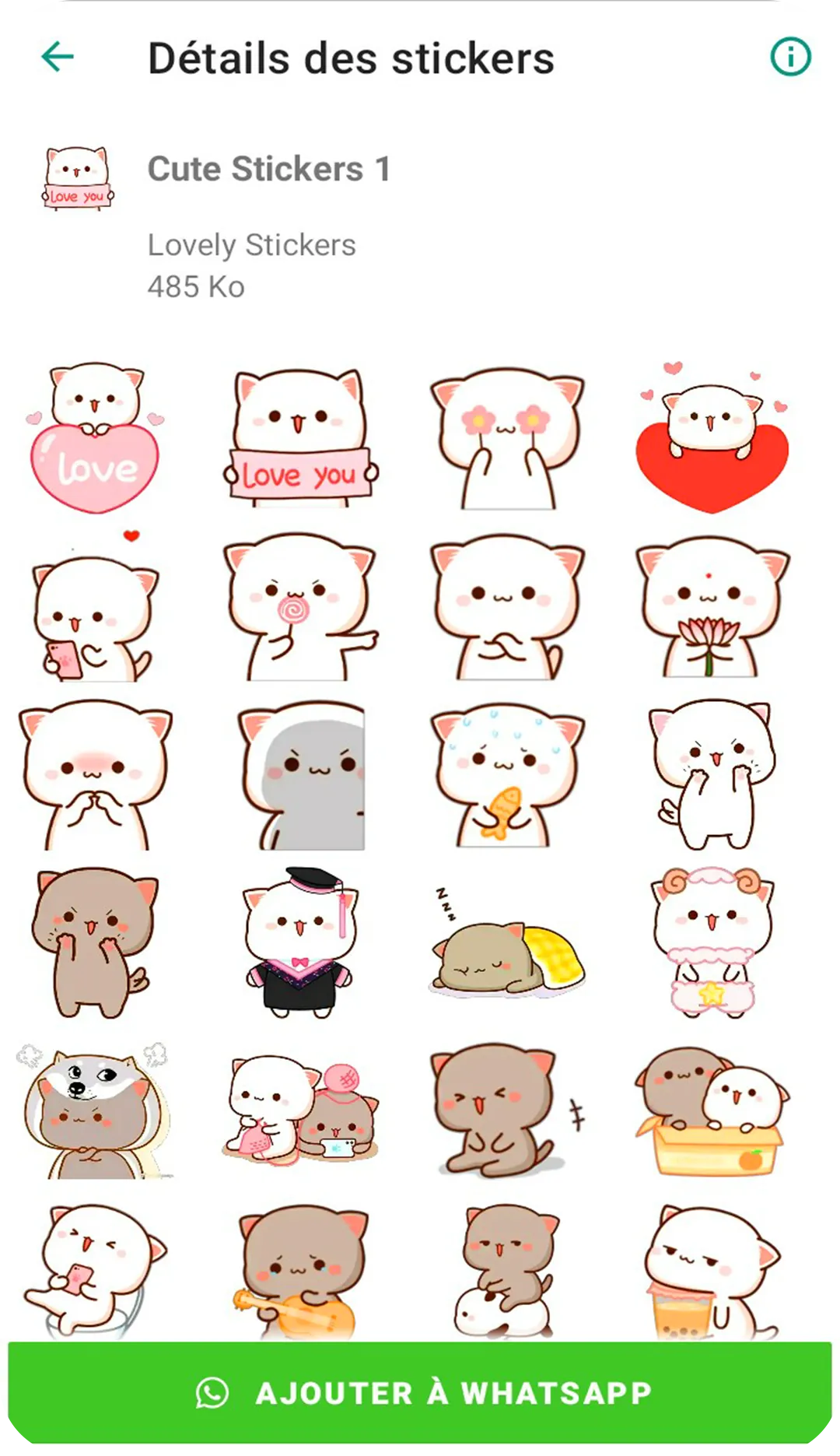 Cute Mochi Sticker - WASticker | Indus Appstore | Screenshot