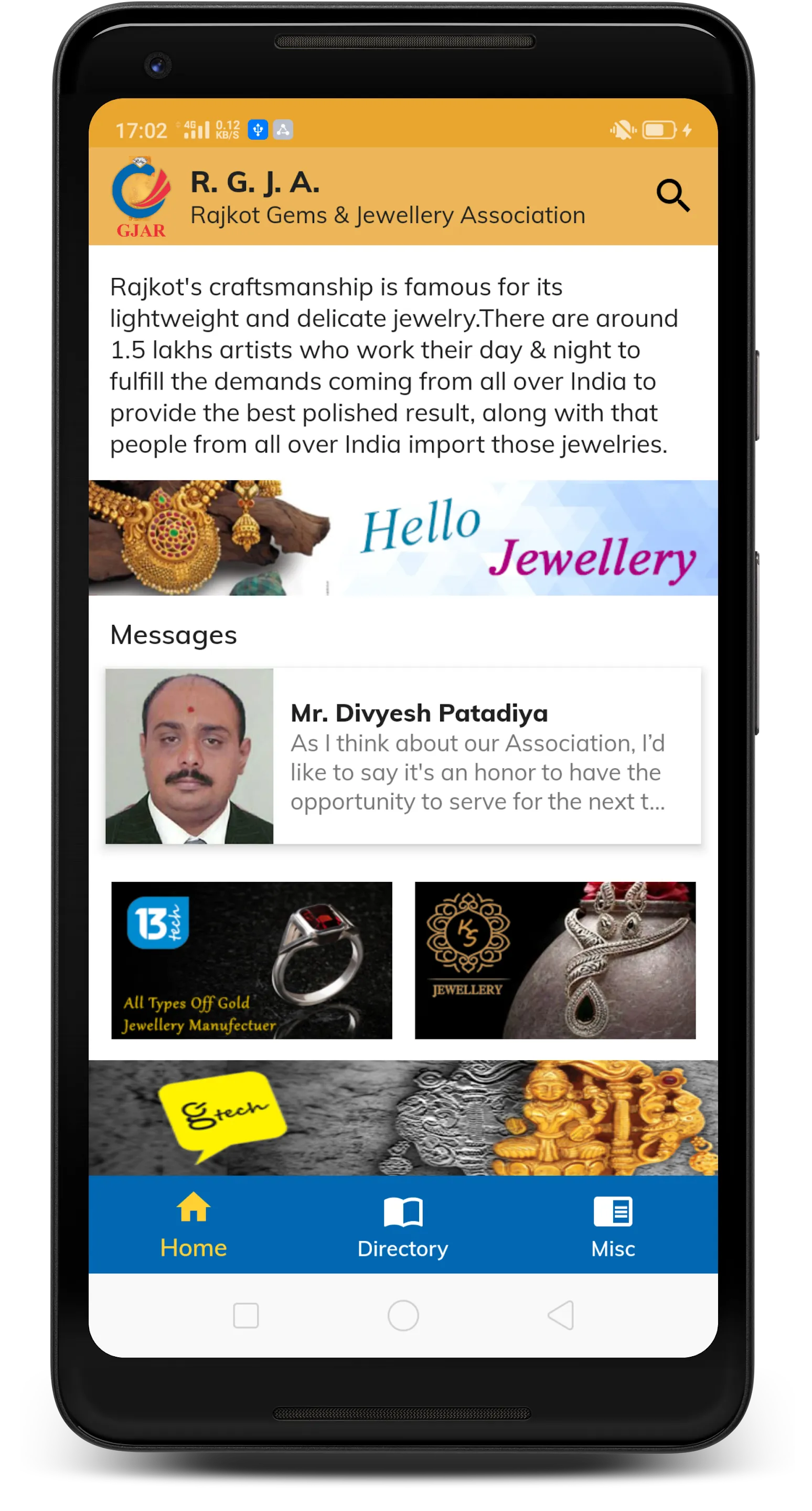 Gems And Jewellery Association | Indus Appstore | Screenshot