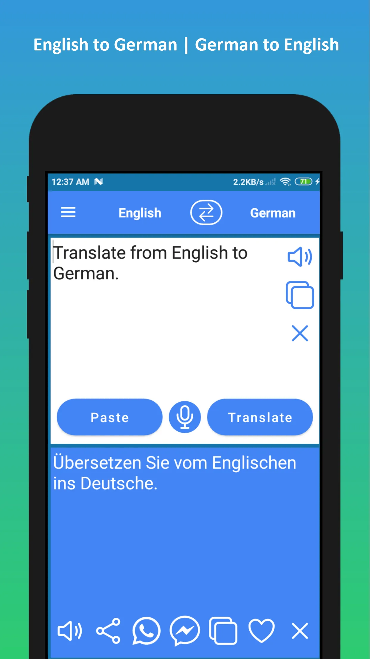 German to English Translator | Indus Appstore | Screenshot