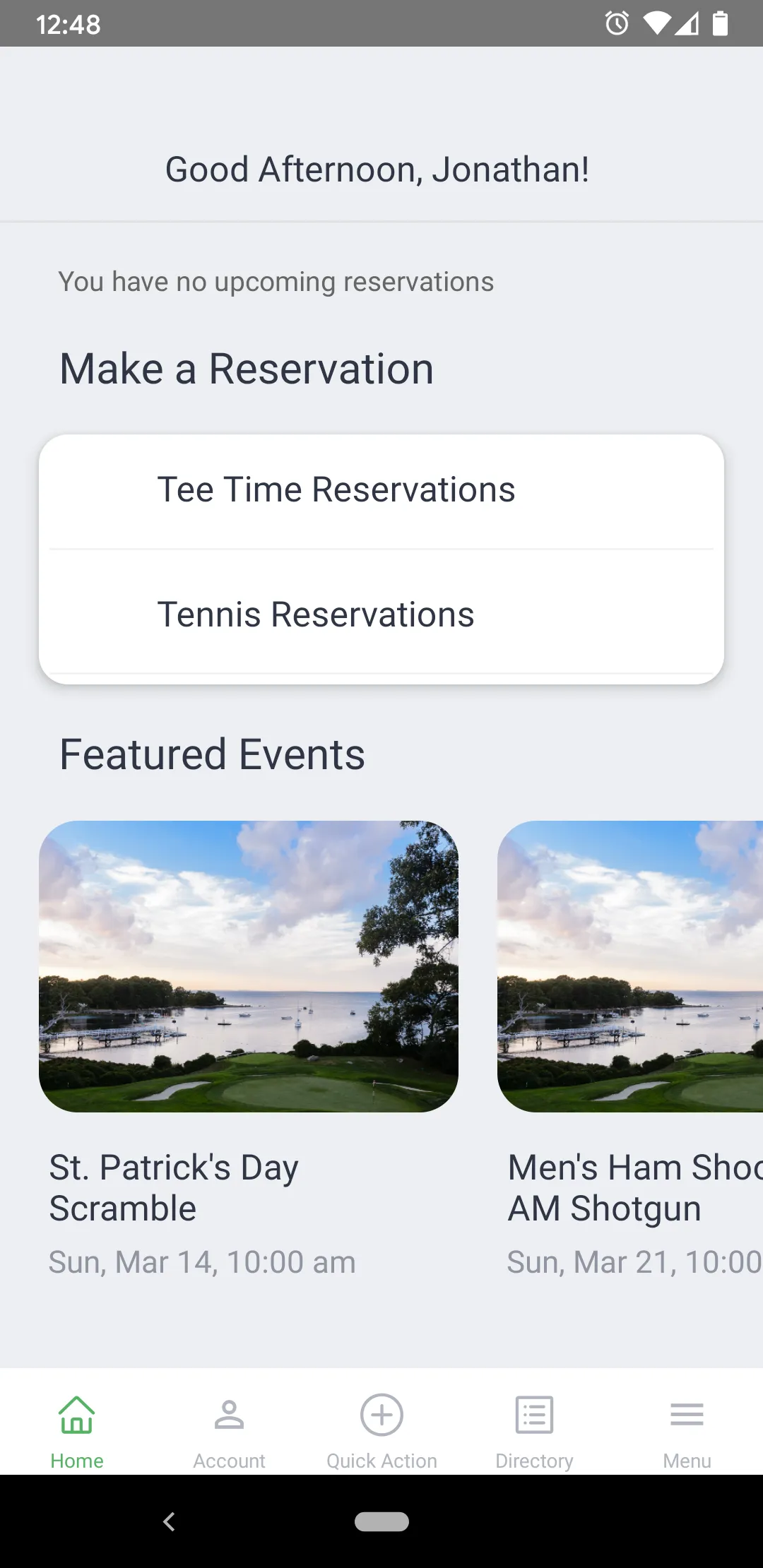 Woods Hole GC App | Indus Appstore | Screenshot