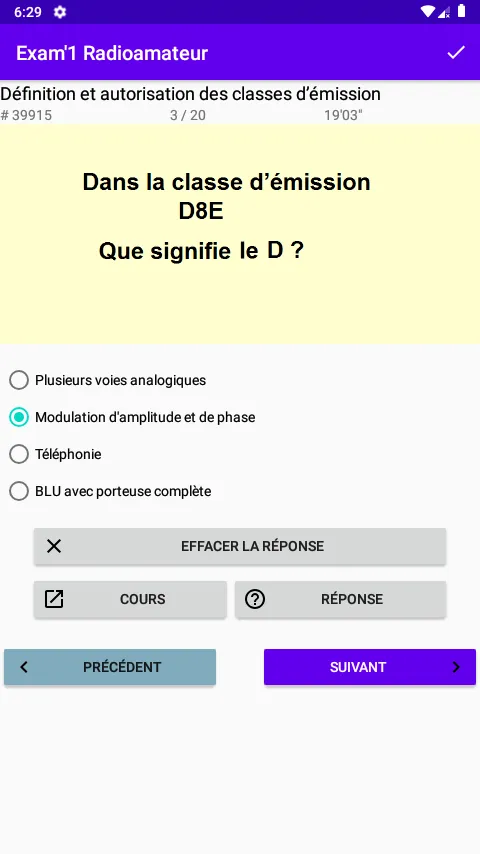 Exam1 pour Android | Indus Appstore | Screenshot