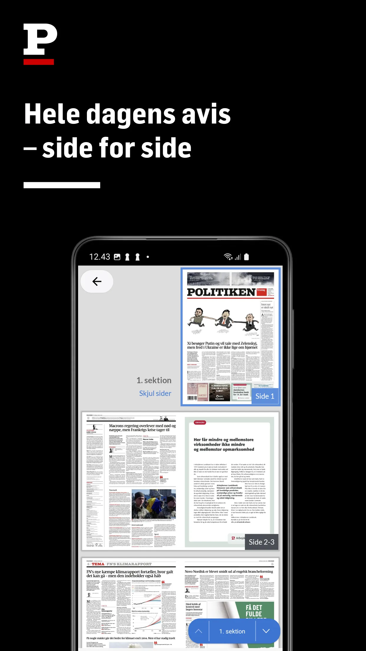 Politiken e-avisen | Indus Appstore | Screenshot