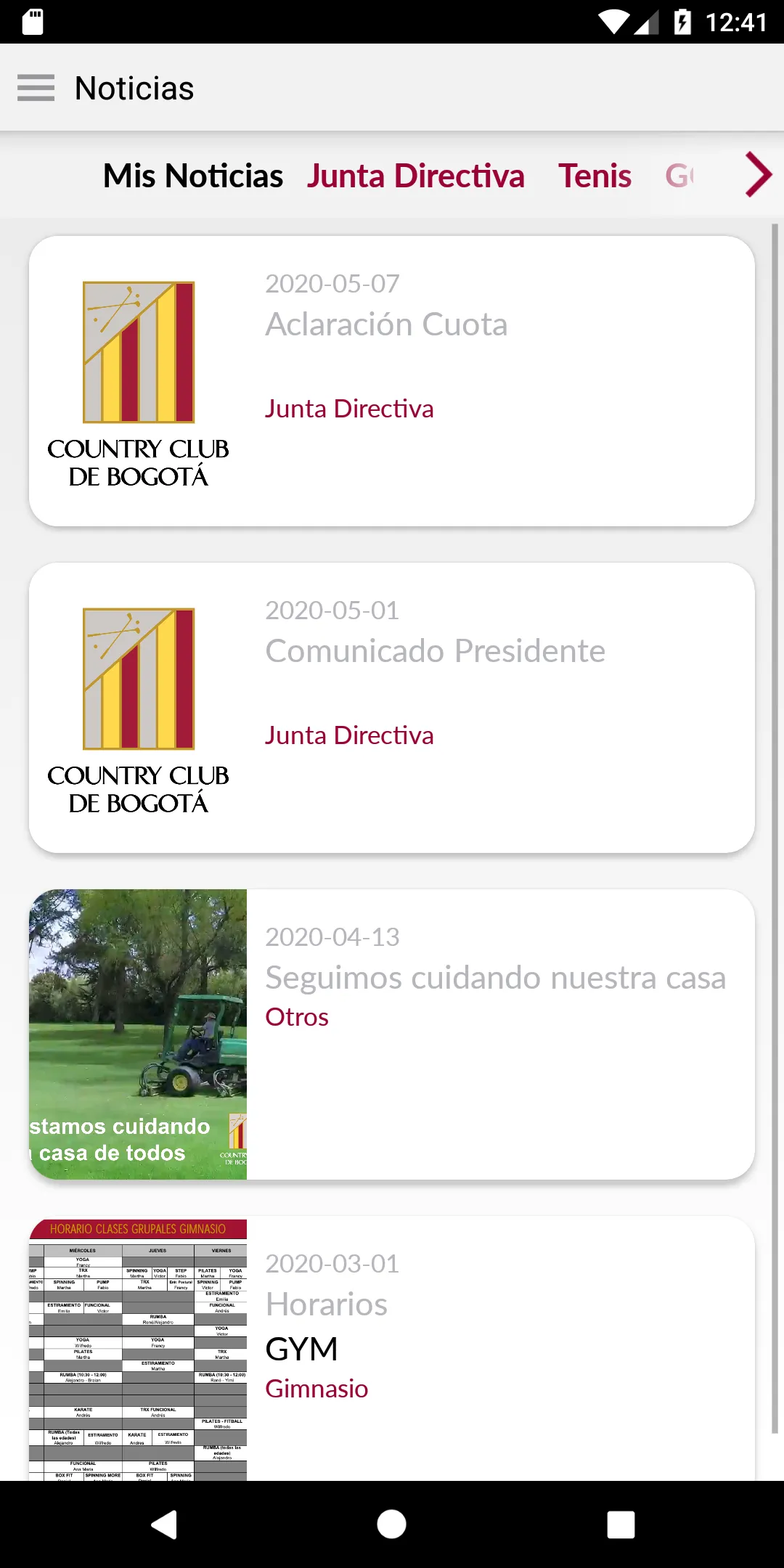 Country Club Bogotá | Indus Appstore | Screenshot